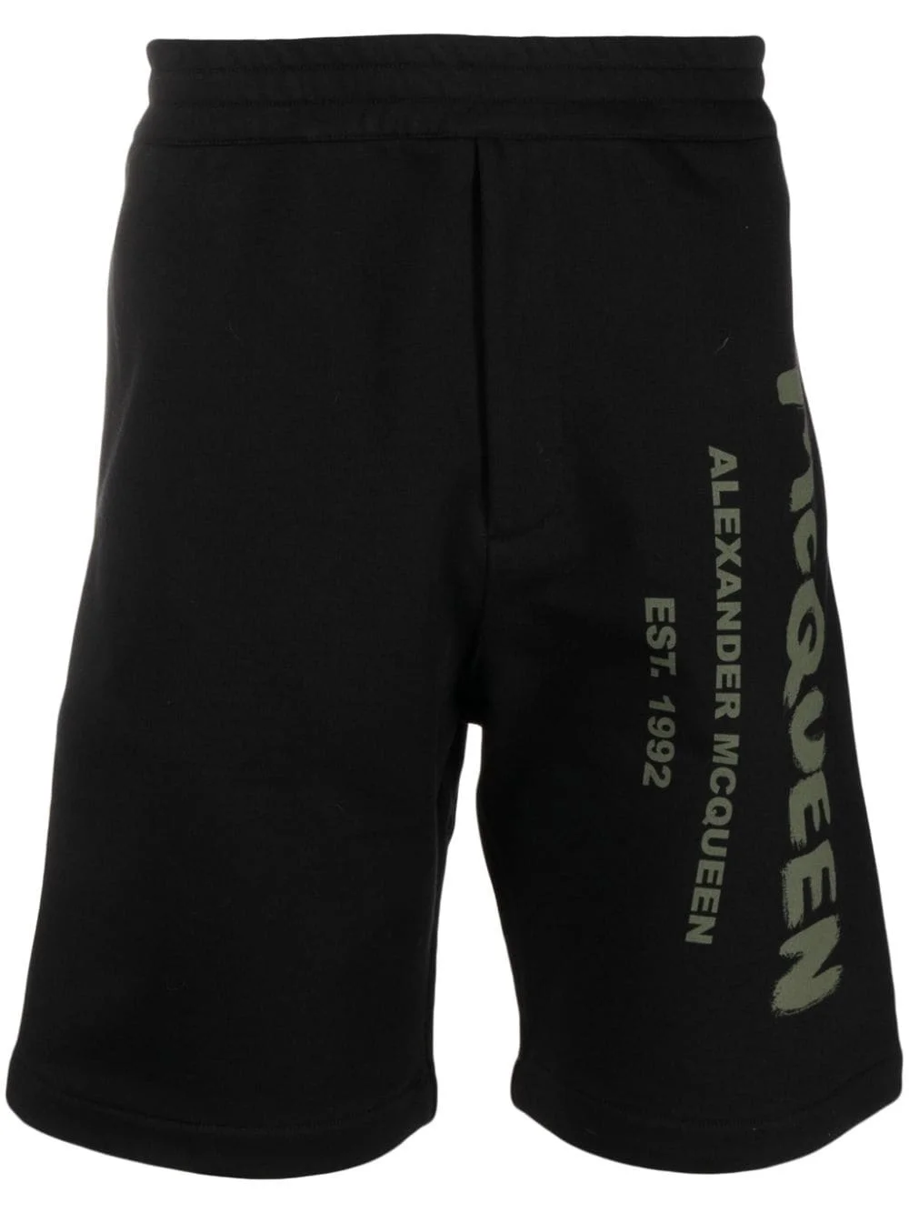 logo-print cotton shorts - 1