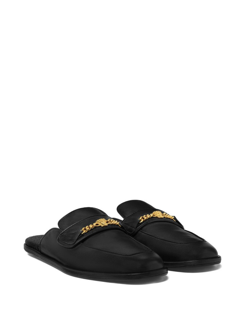 VERSACE Medusa leather mules outlook