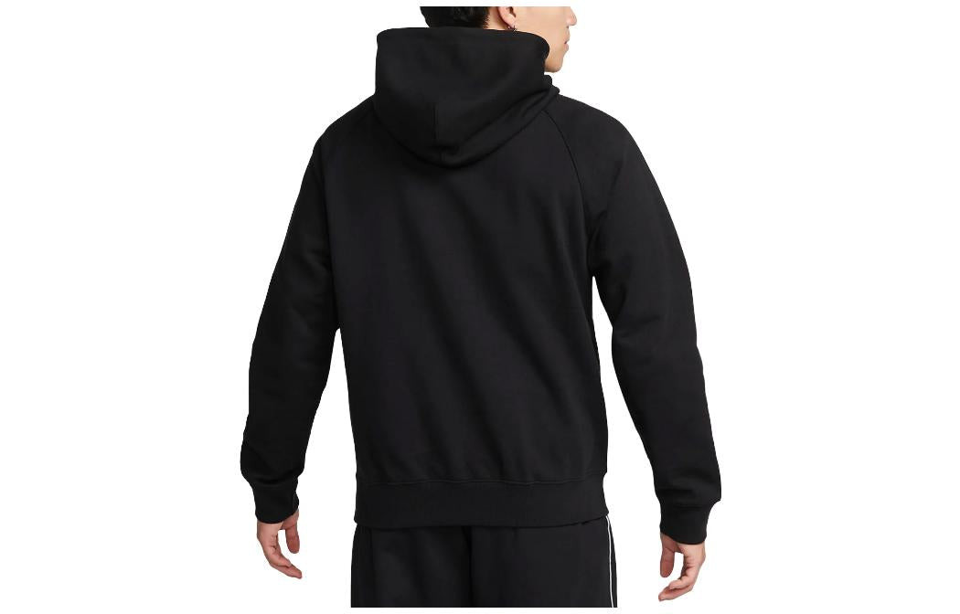 Nike Sportswear Big Swoosh Half Zip Hoodie (Asia Sizing) 'Black White' DX0567-010 - 2