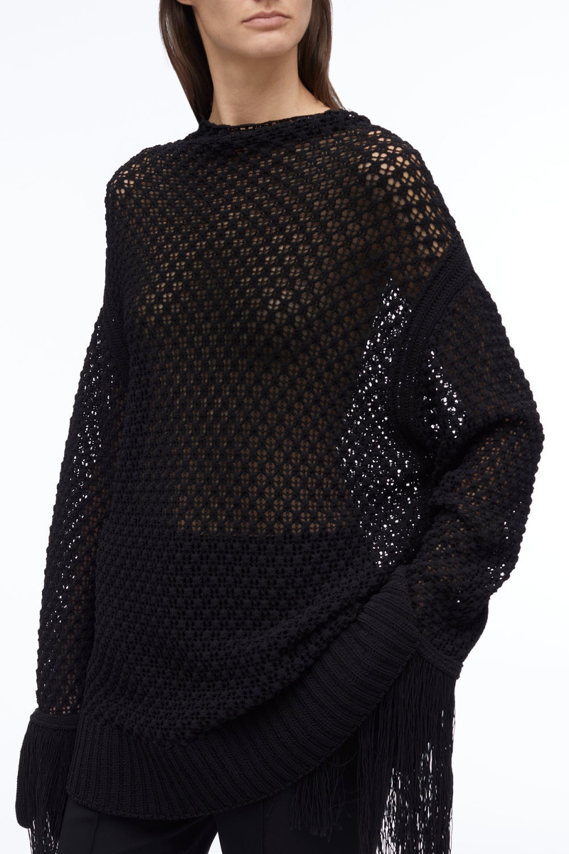 3.1 Phillip Lim Textured Fringe Oversized Pullover outlook