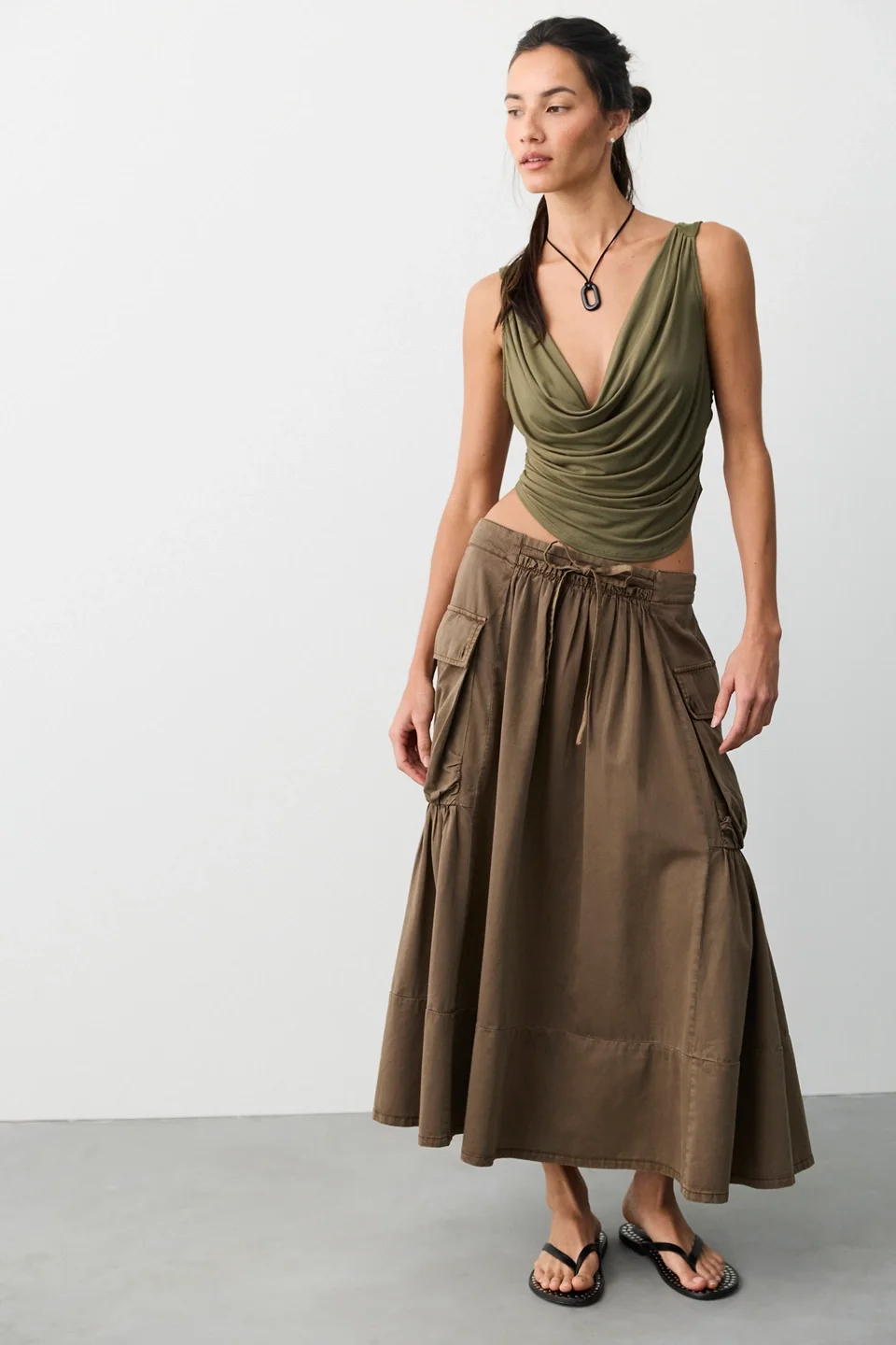 We The Free Trailblazer Cargo Midi Skirt - 1