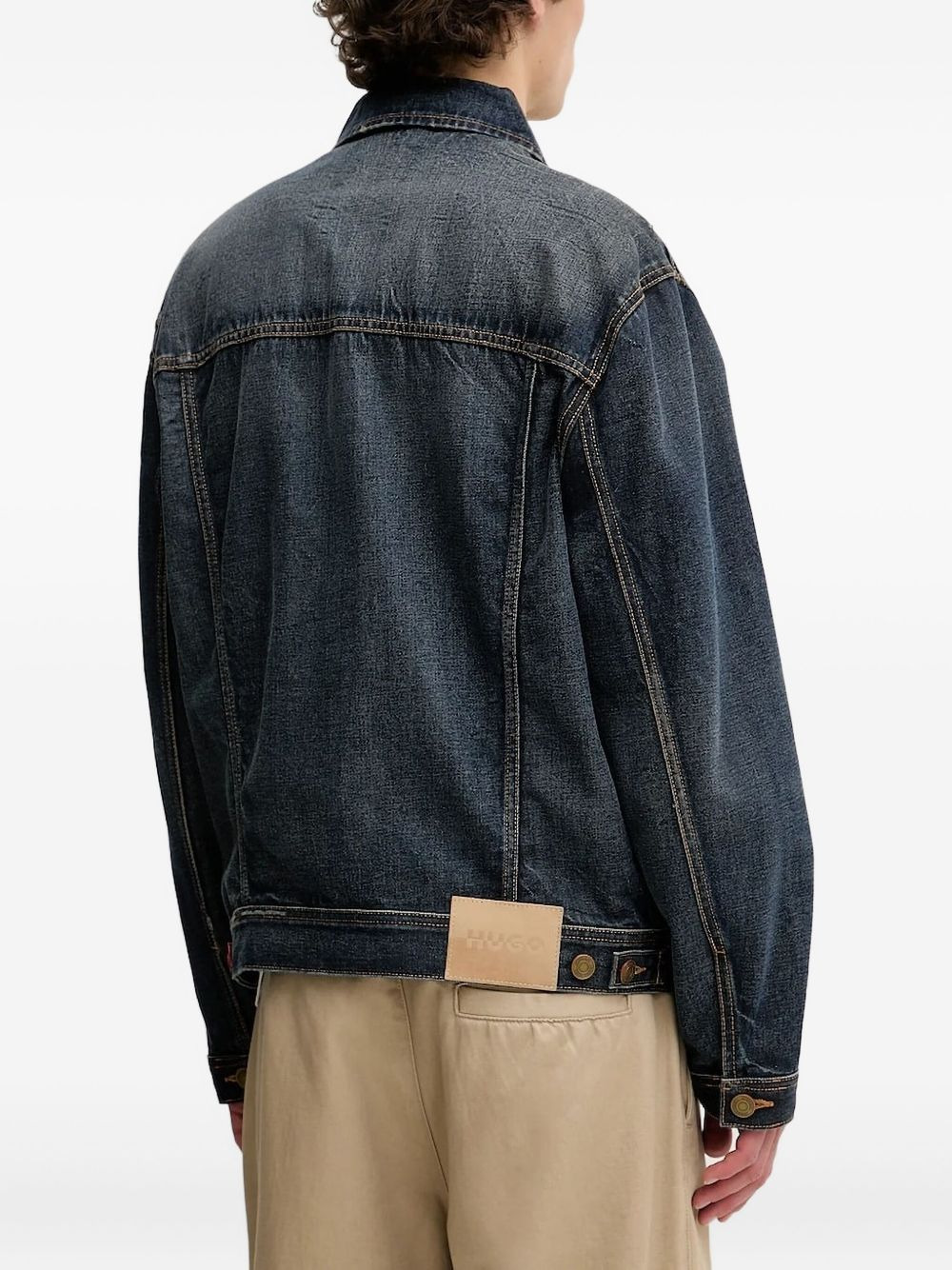 distressed denim jacket - 2