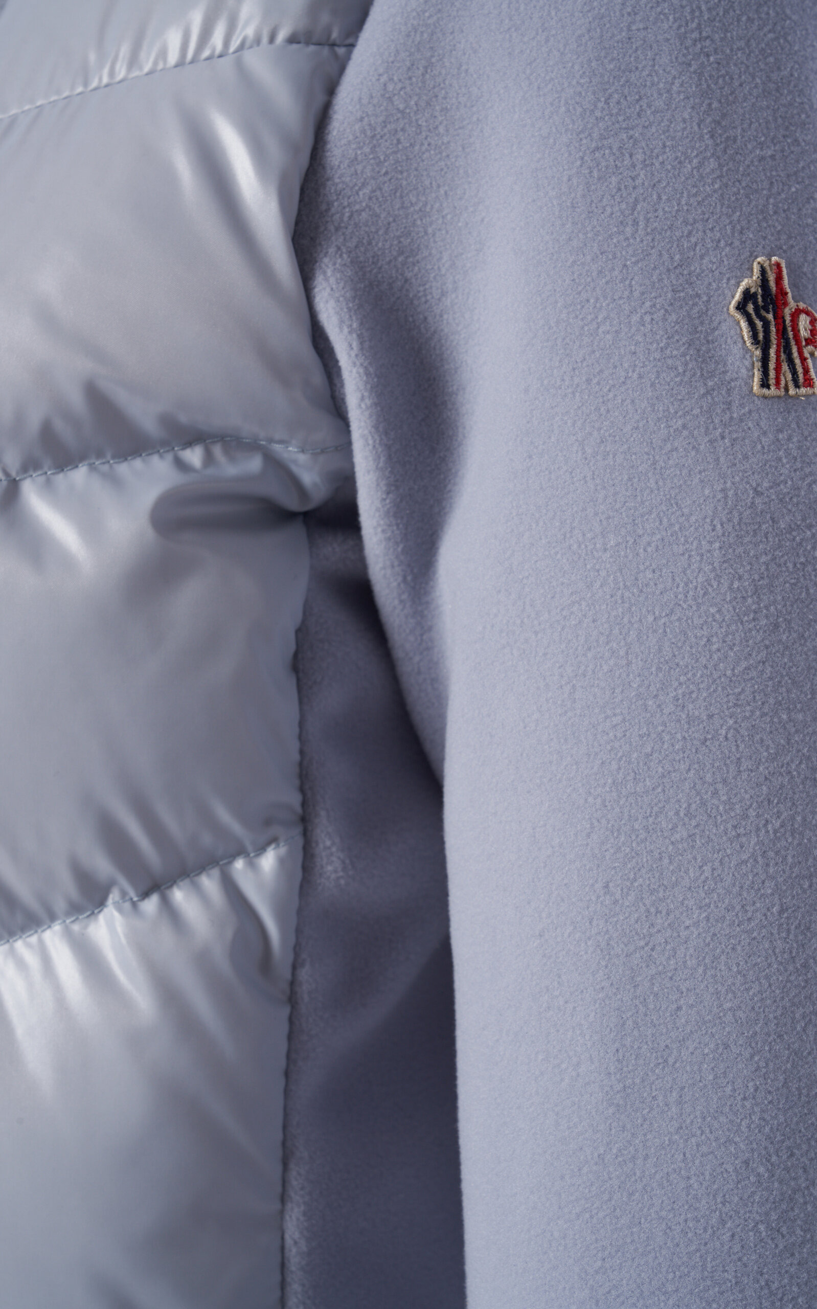 Down-Paneled Fleece Cardigan blue - 5