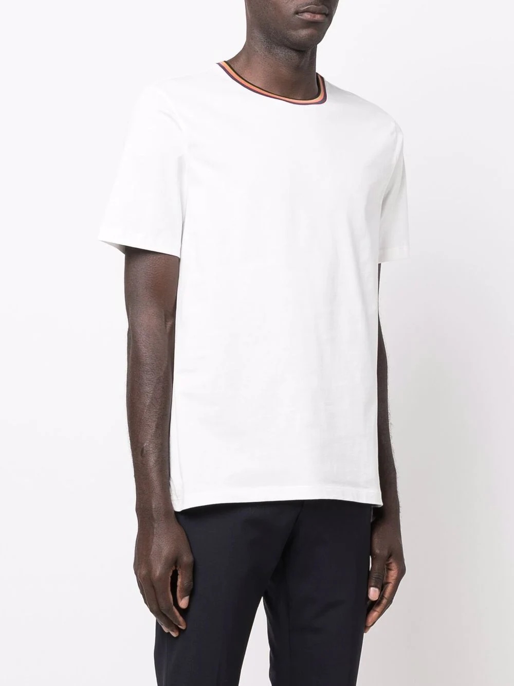 contrast-trim T-shirt - 3