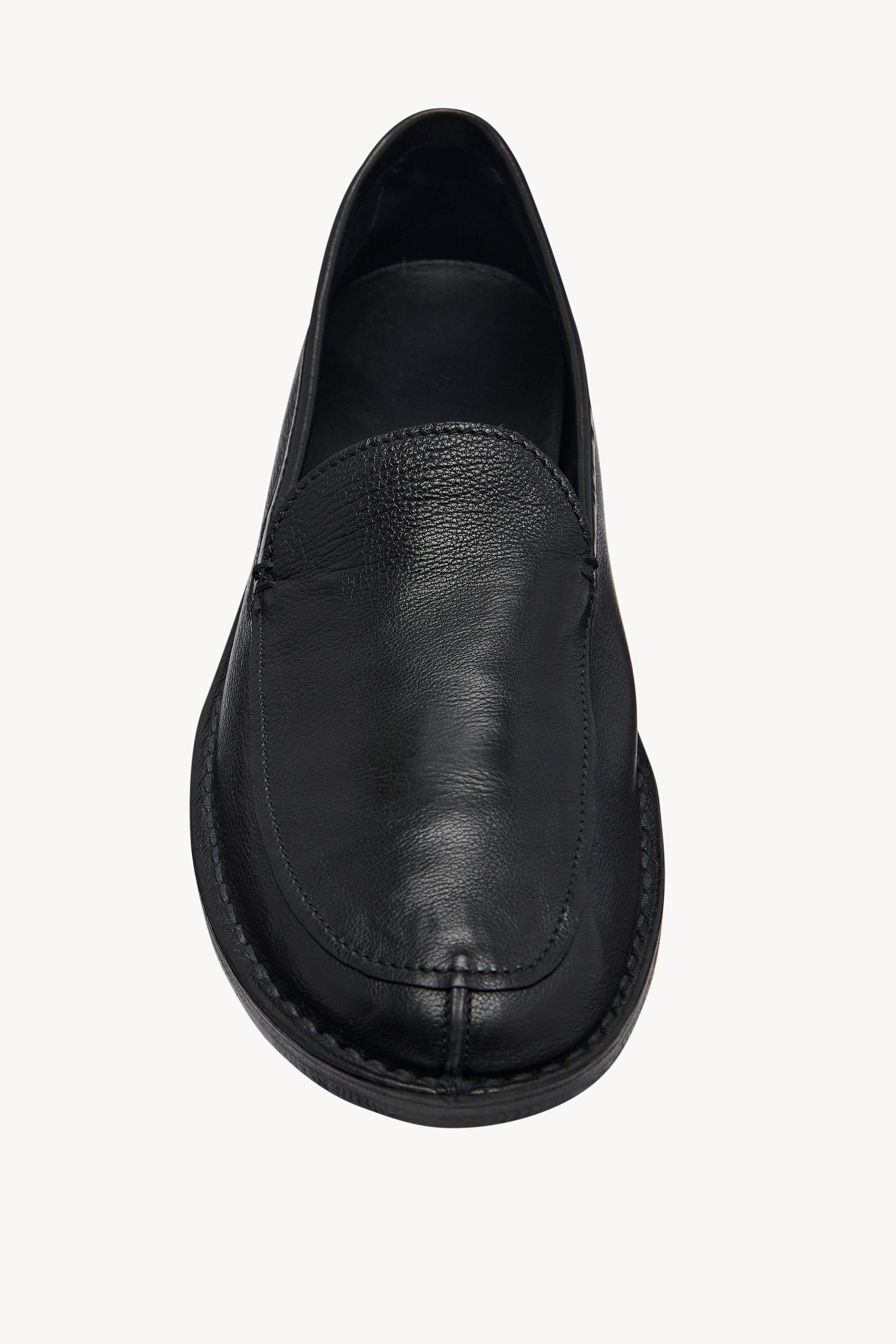 【関税込み】The Row ブラック Cary V1 ローファー The Row Cary V1 Loafer in Leather | REVERSIBLE