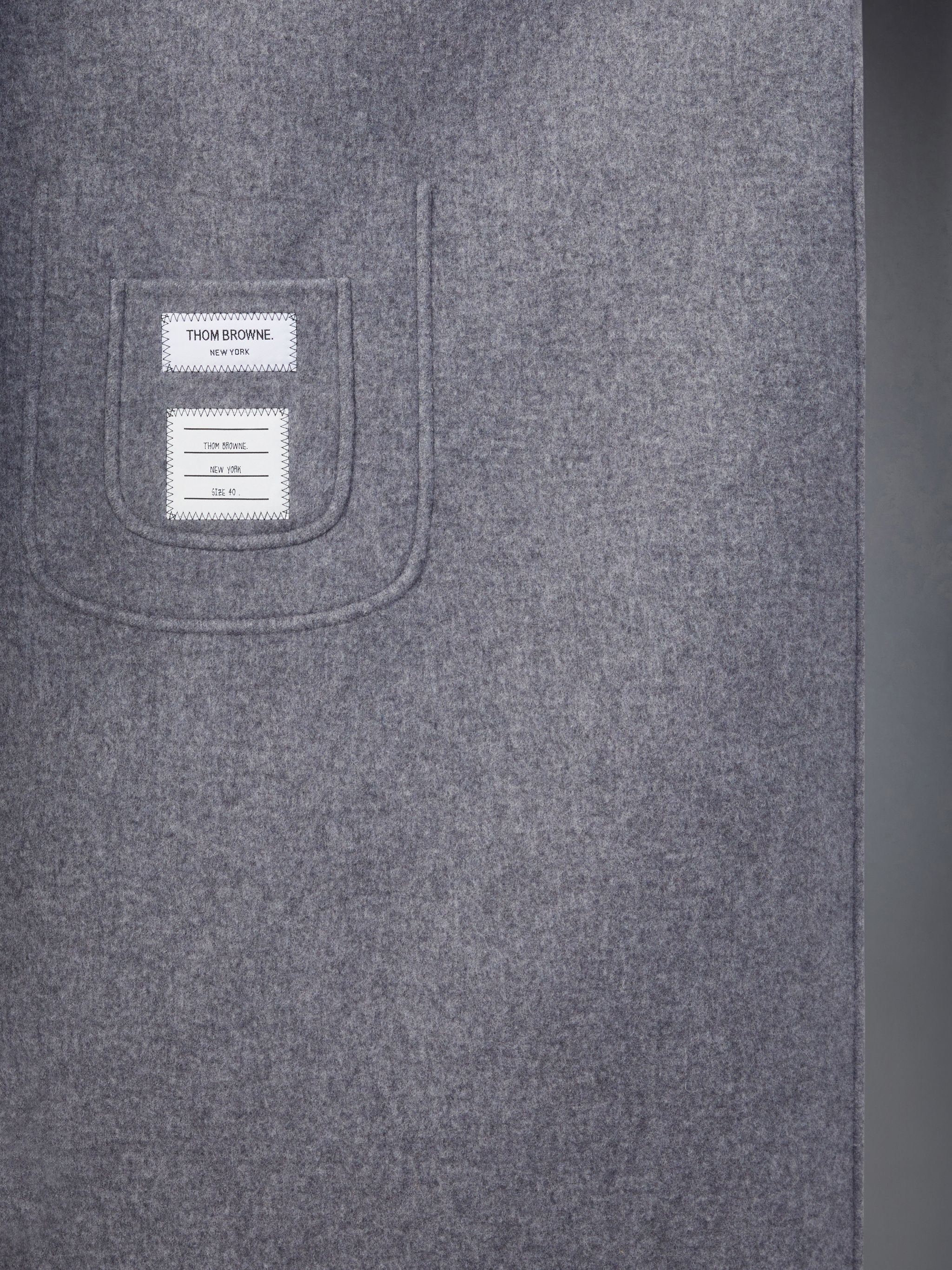 Wool Cashmere Funnel Neck Coat - 5