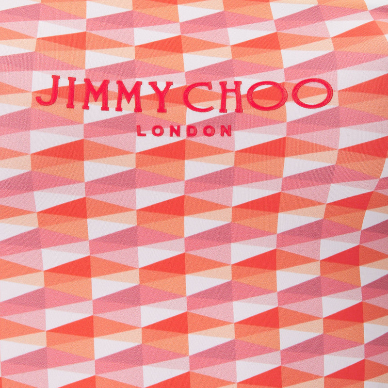 Alula
Paprika/Candy Pink Recycled Nylon and Lycra Diamond Print Swimsuit 3