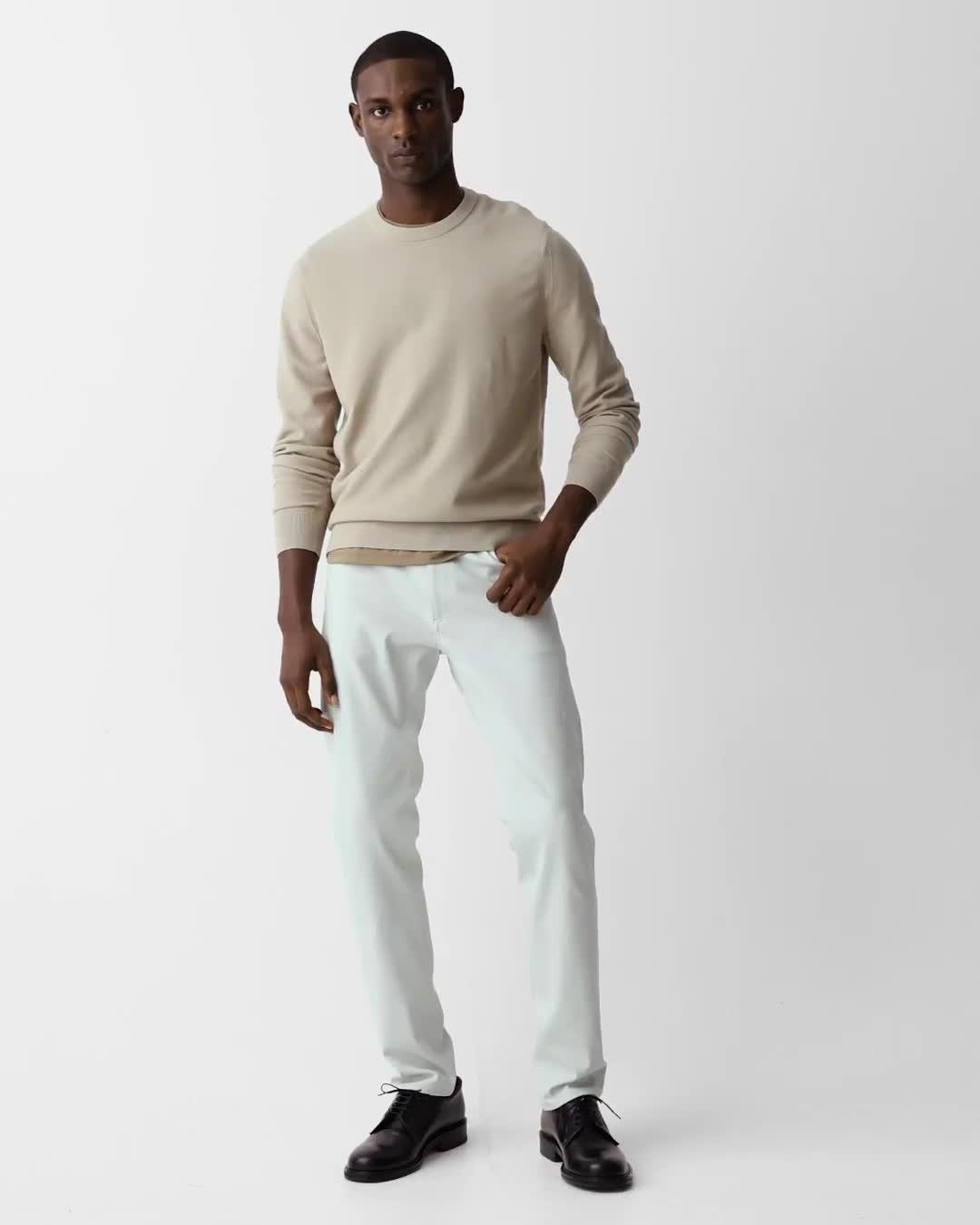 Riland Crewneck Sweater in Light Bilen - 7