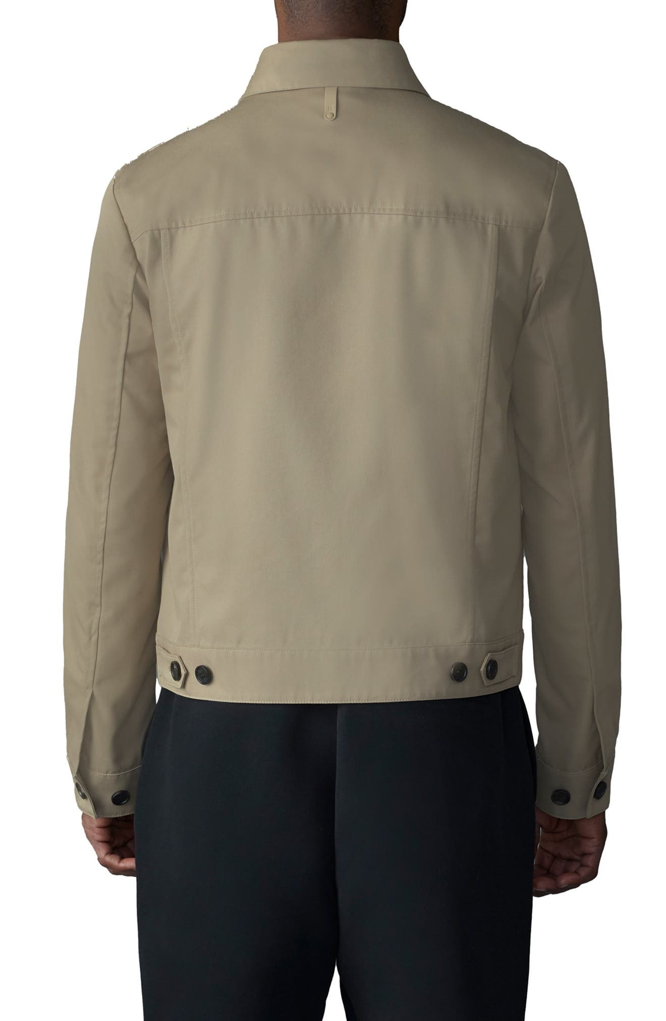 Mackage Nash Twill Trucker Jacket in Light Camel at Nordstrom - 2