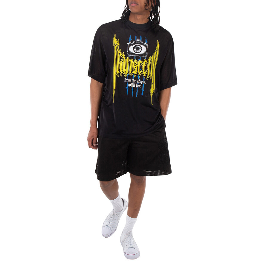 Burberry Slogan Print Nylon Mesh T-shirt - 4