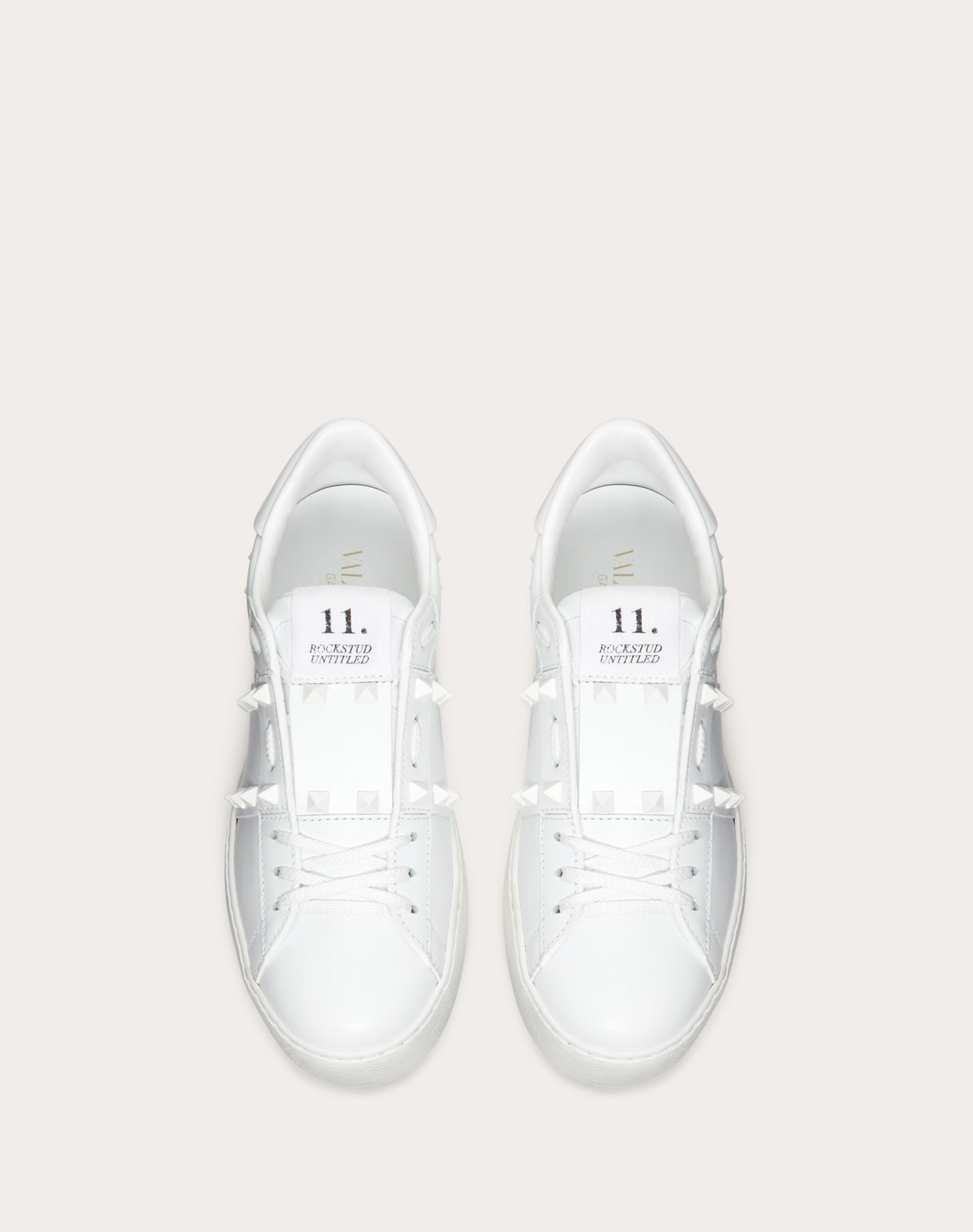Rockstud Untitled Sneaker in Calfskin Leather - 4