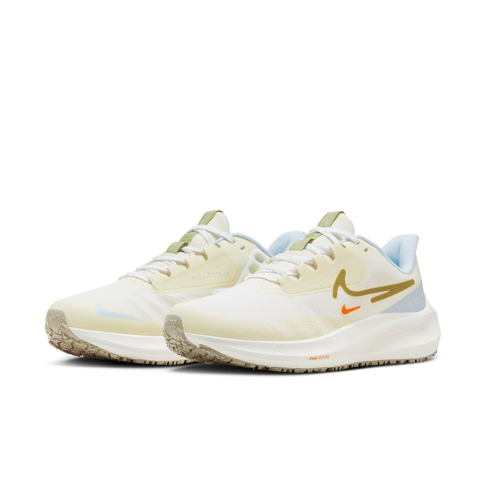 (WMNS) Nike Air Zoom Pegasus Shield Road Running Shoes 'Pale Ivory White Gold' FV8112-171 - 3