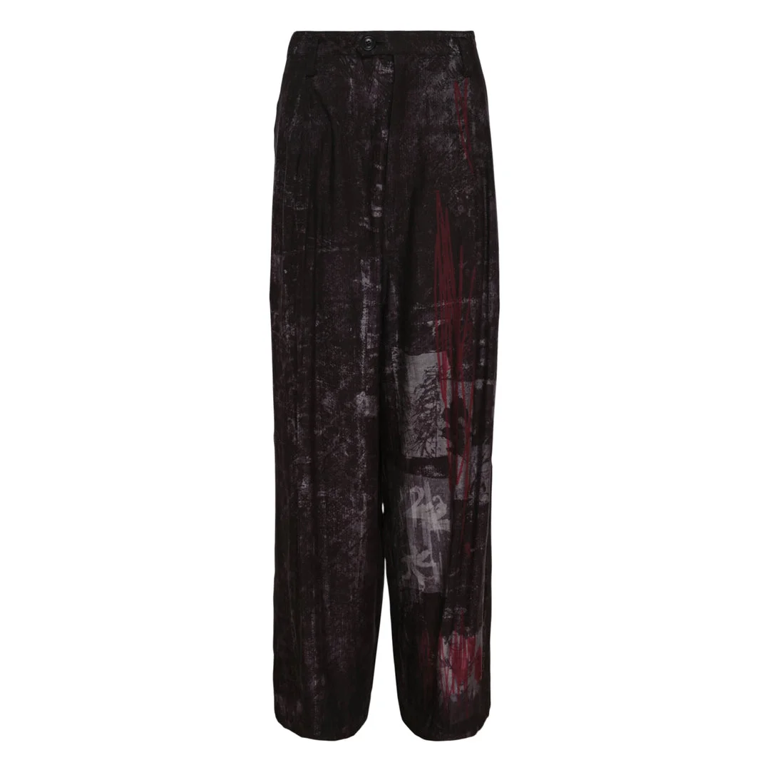 Tuck Loose Wide Pants - 1