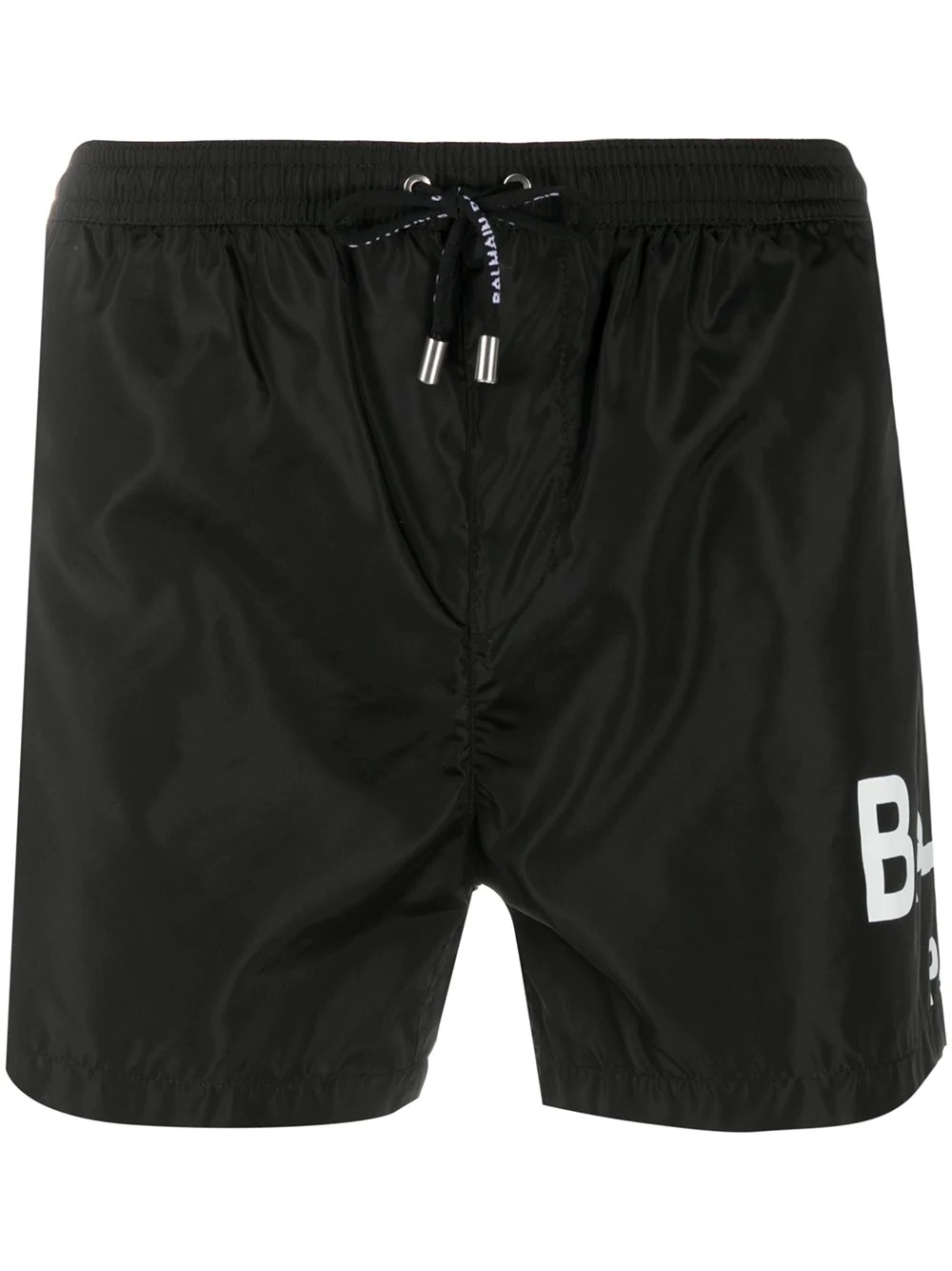 logo-print swim shorts - 1