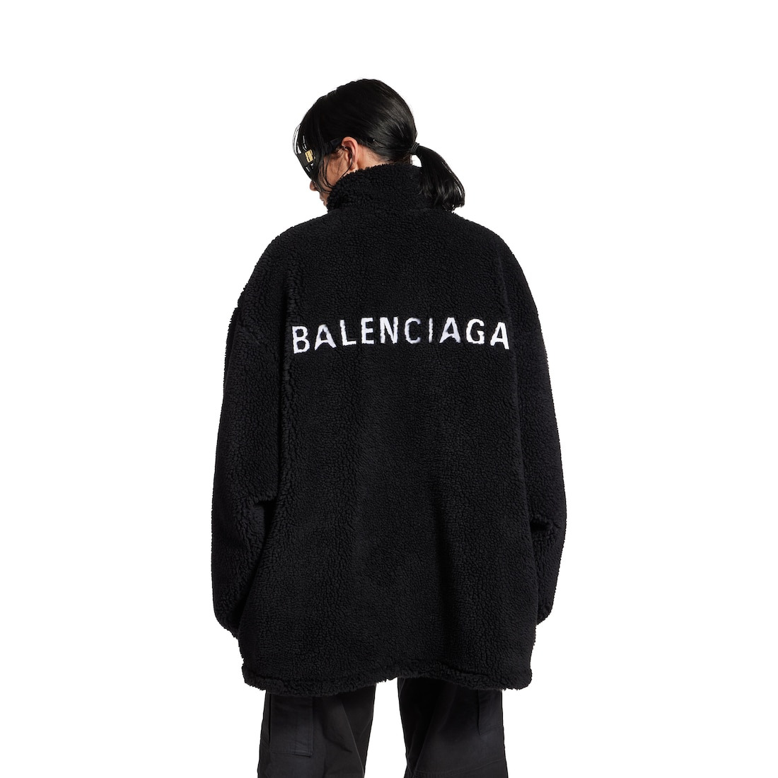 Women's Balenciaga Back Zip-up Jacket in Black - 5