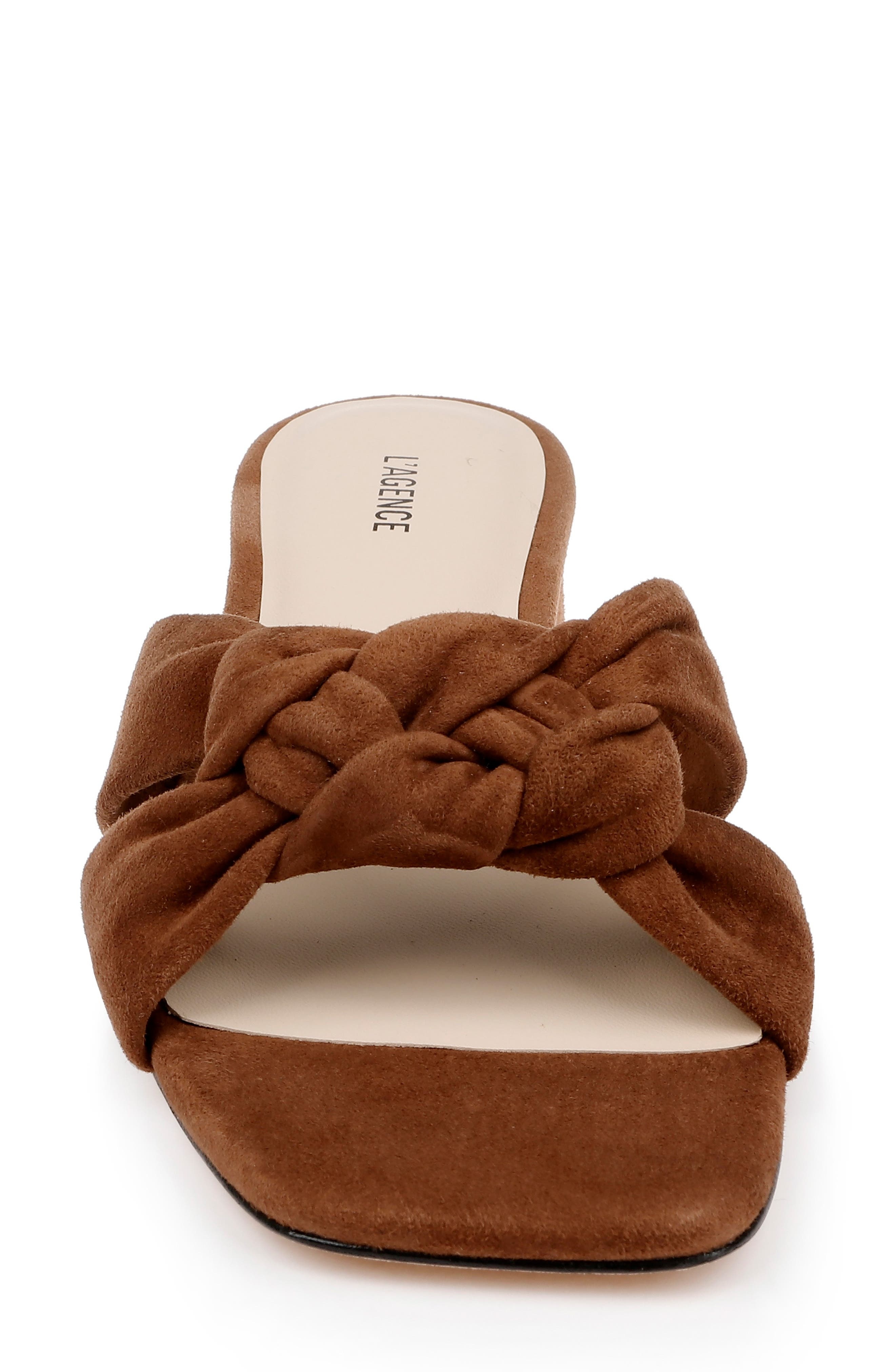 L'AGENCE Lea Slide Sandal in Buckskin Suede at Nordstrom - 4
