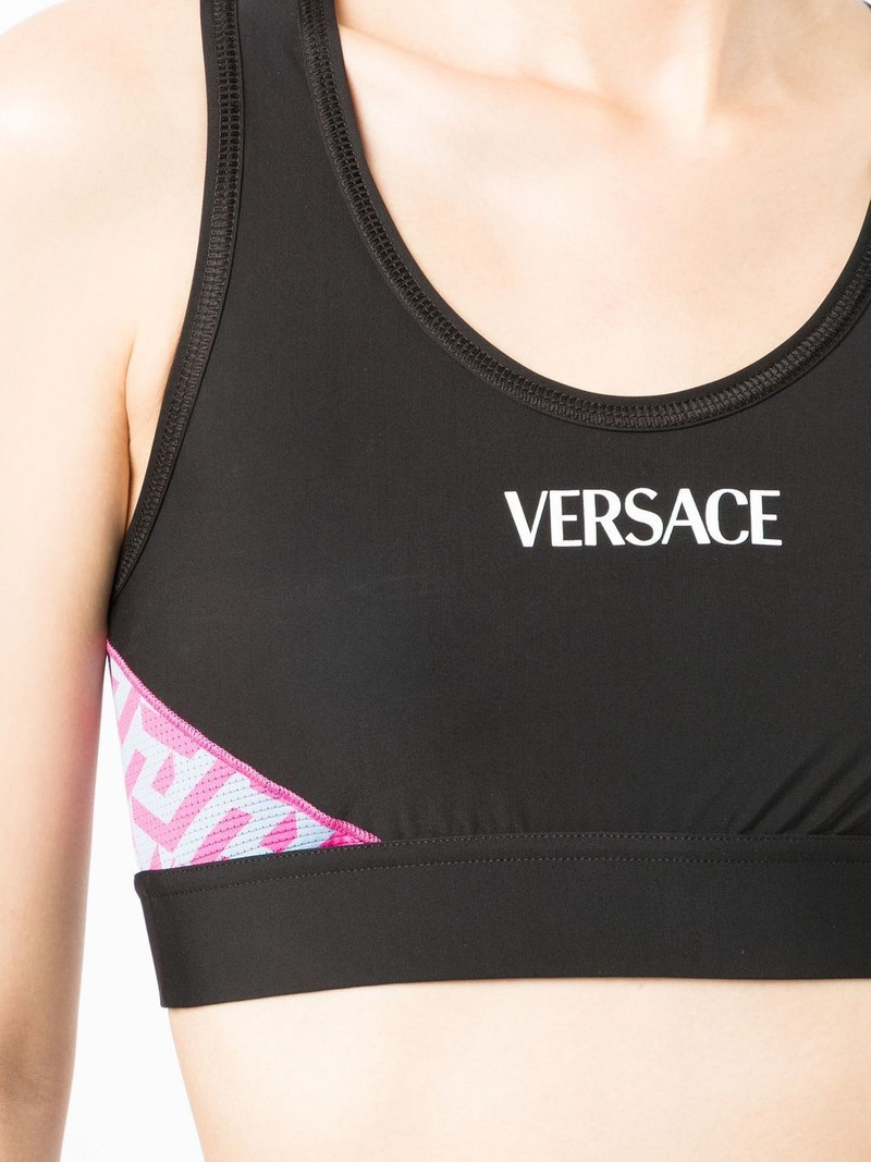La Greca logo-print bralette 5