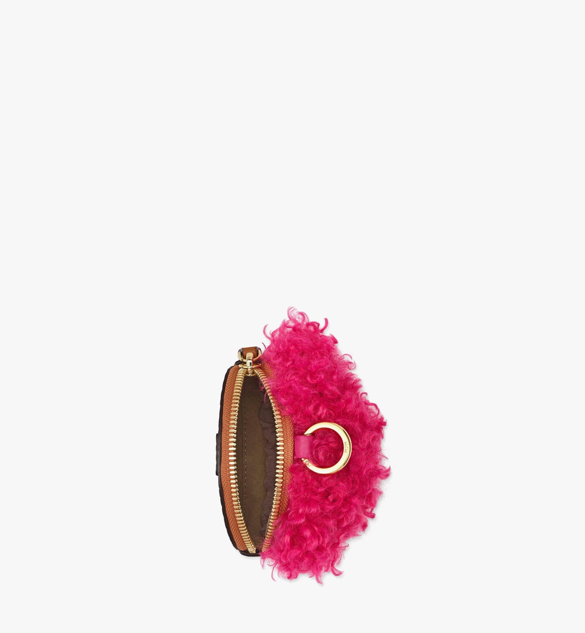 Bear Pouch Charm in Faux Fur Visetos - 3