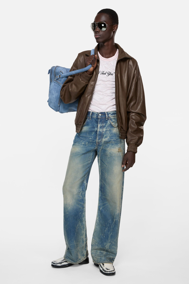 Acne Studios Leather jacket - Dark brown outlook