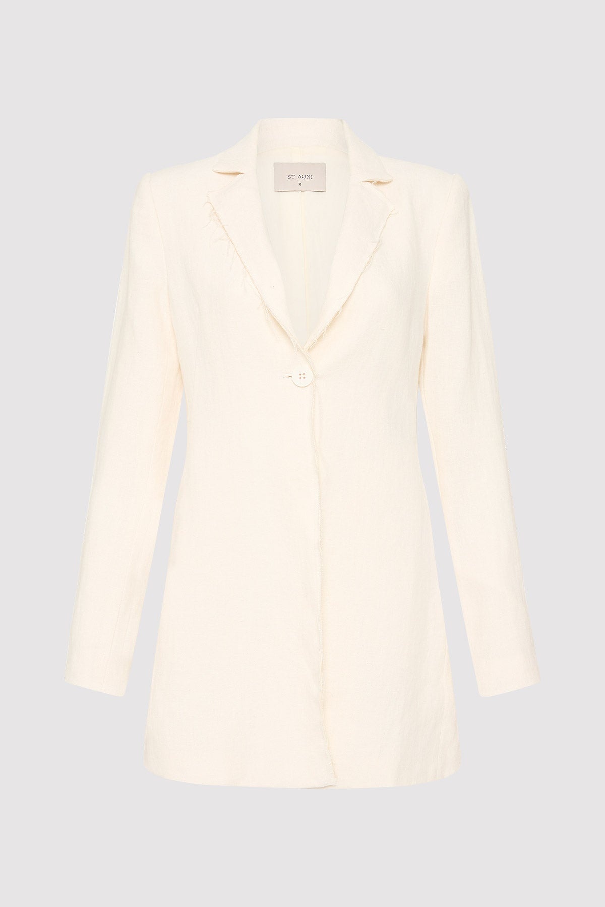 Raw Edge Blazer - Ivory - 6