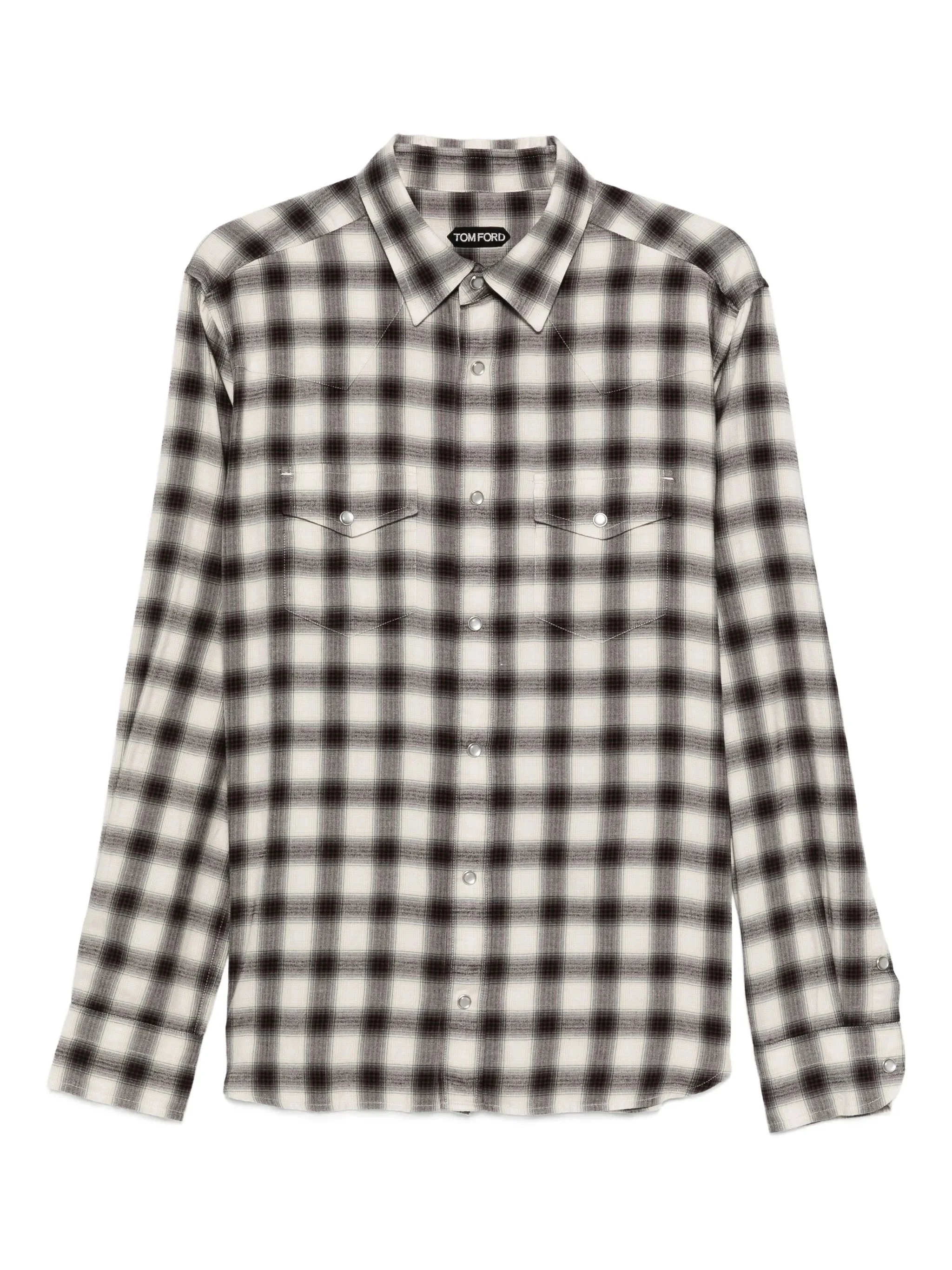 checked pocket shirt - 1