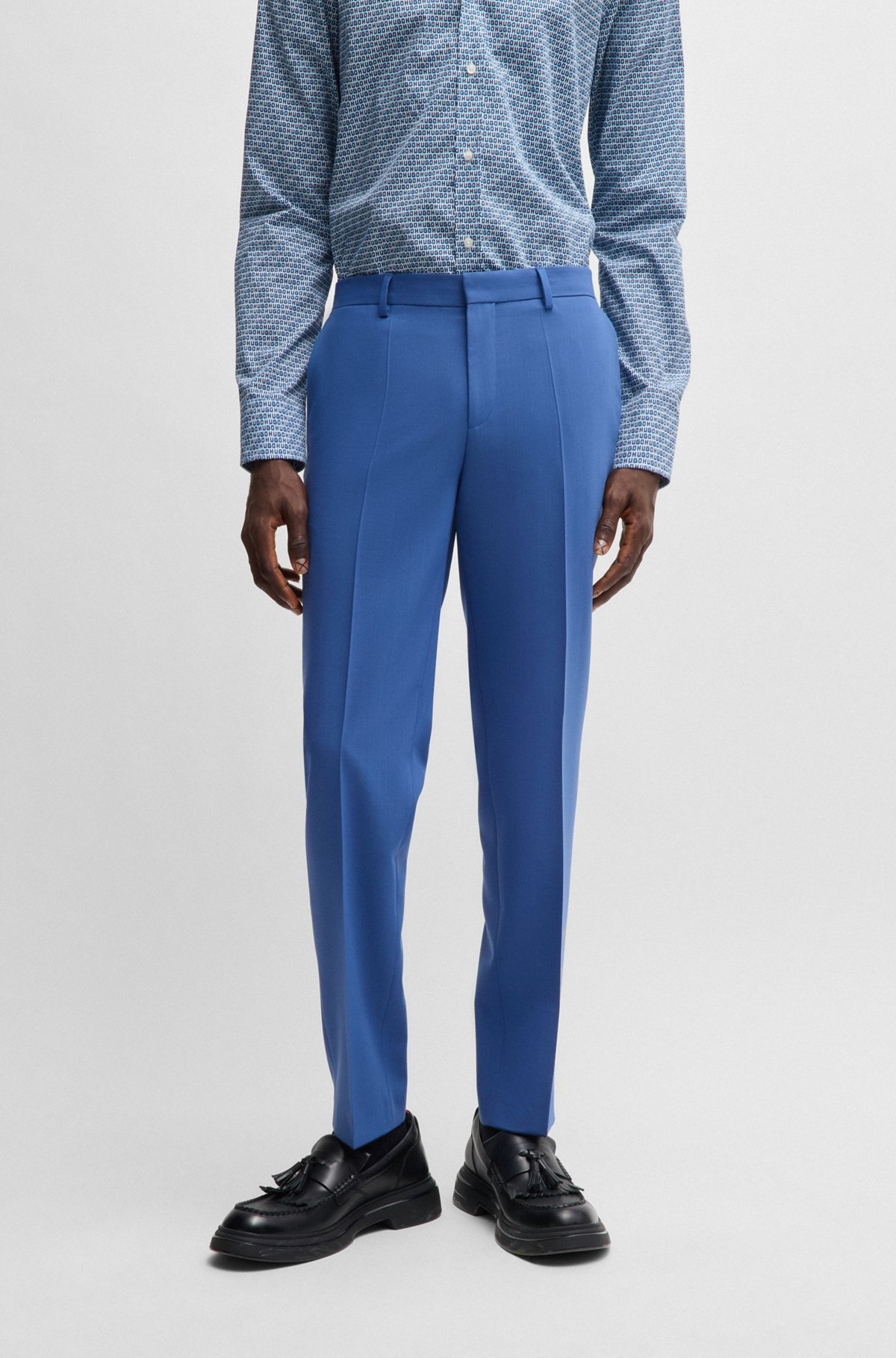 SLIM-FIT TROUSERS IN PERFORMANCE-STRETCH FABRIC - 2
