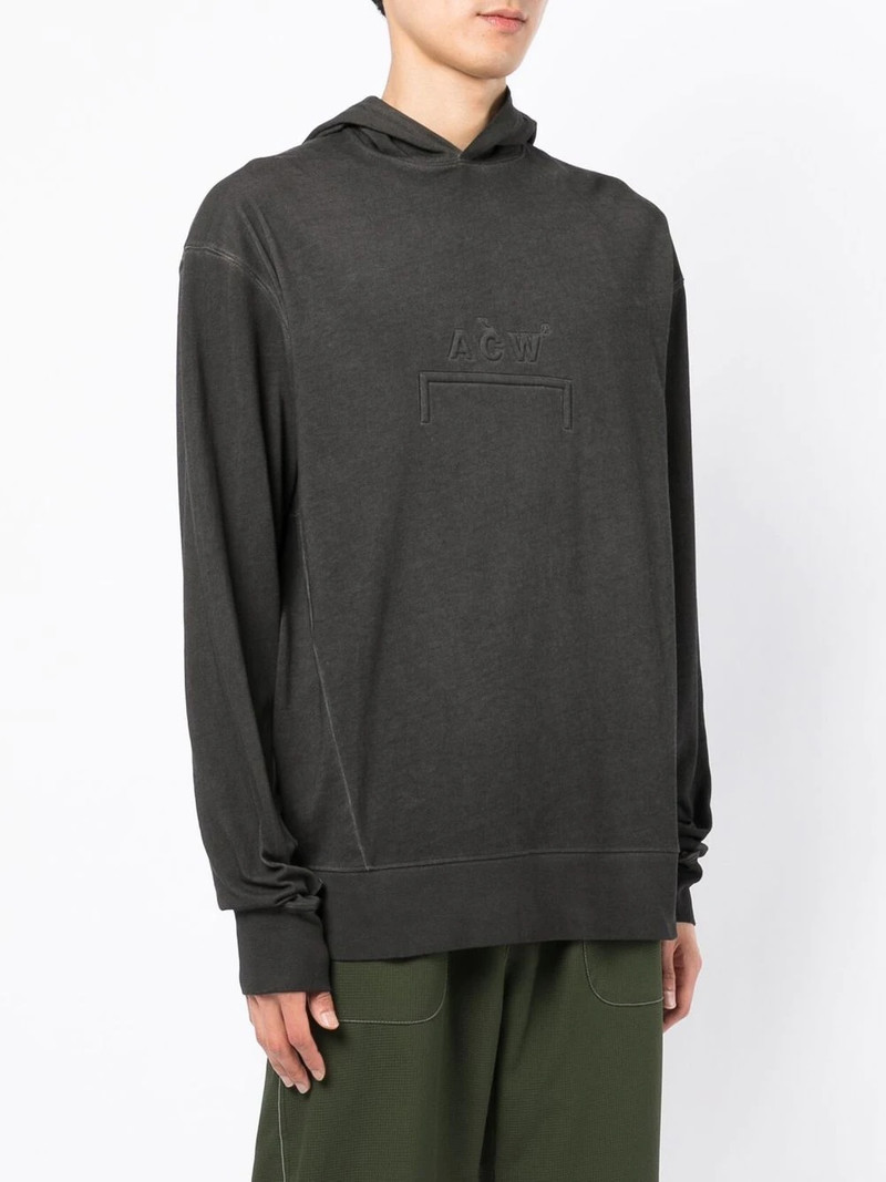 embossed-logo long-sleeve hoodie 3