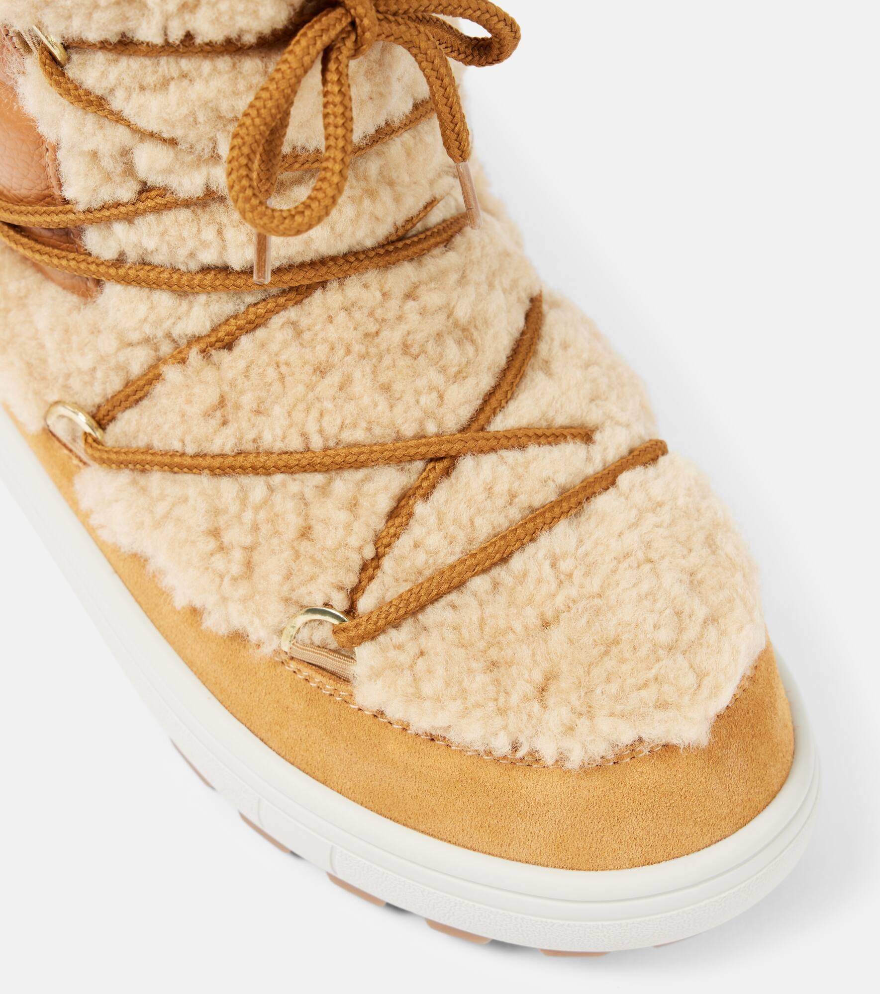 Chamonix S 10 shearling-trimmed snow boots - 5