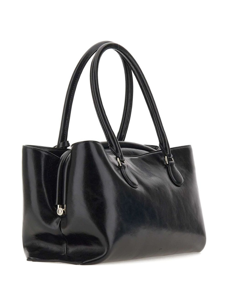 double-handle leather tote bag 3