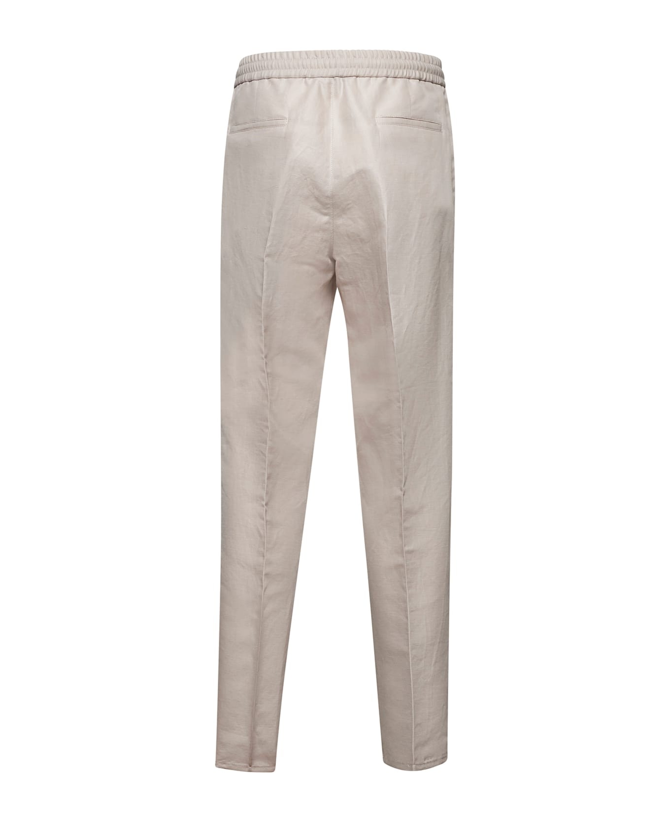 Drawstring Tapered Leg Trousers - 2