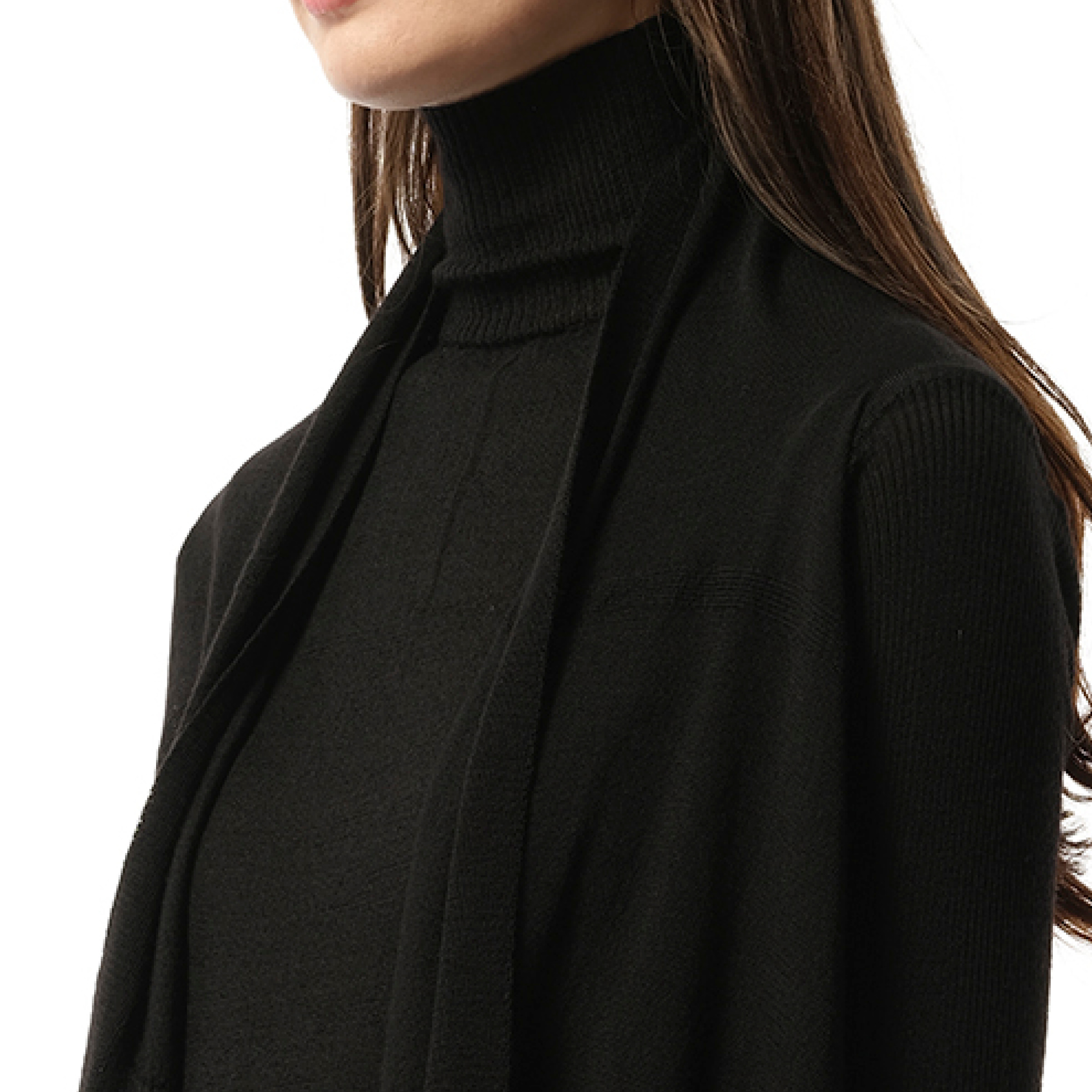 Medium Wrap Cardigan in Black - 3