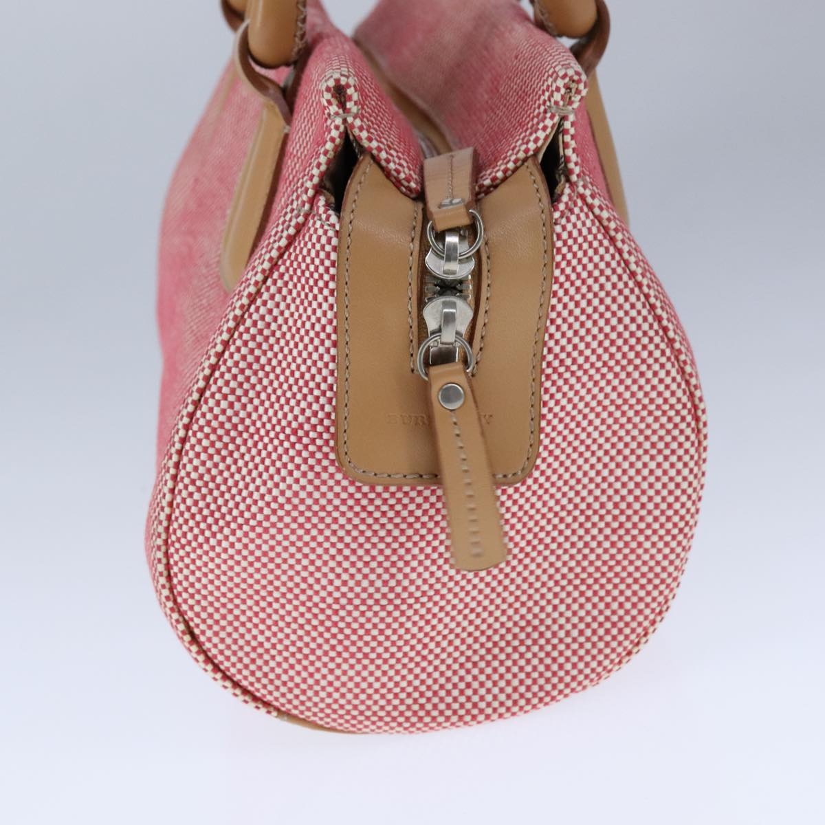 Burberry Hand Bag Canvas Red - 3