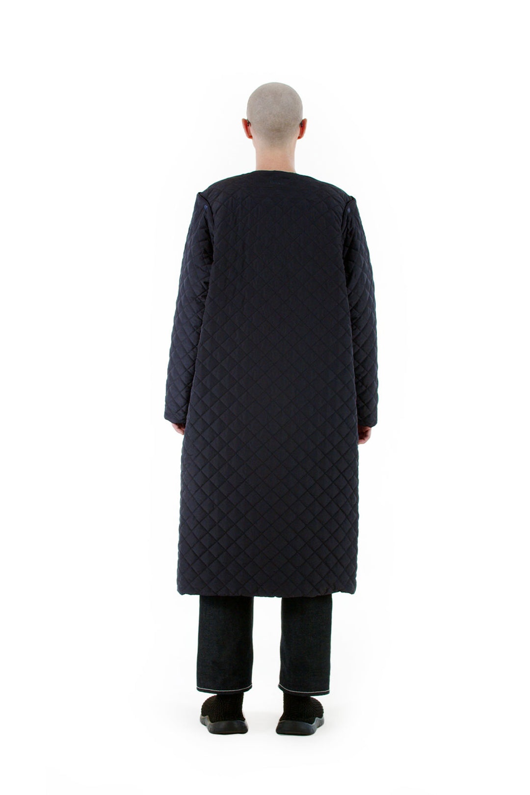 LONG QUILTED JACKET / chestnut - 3
