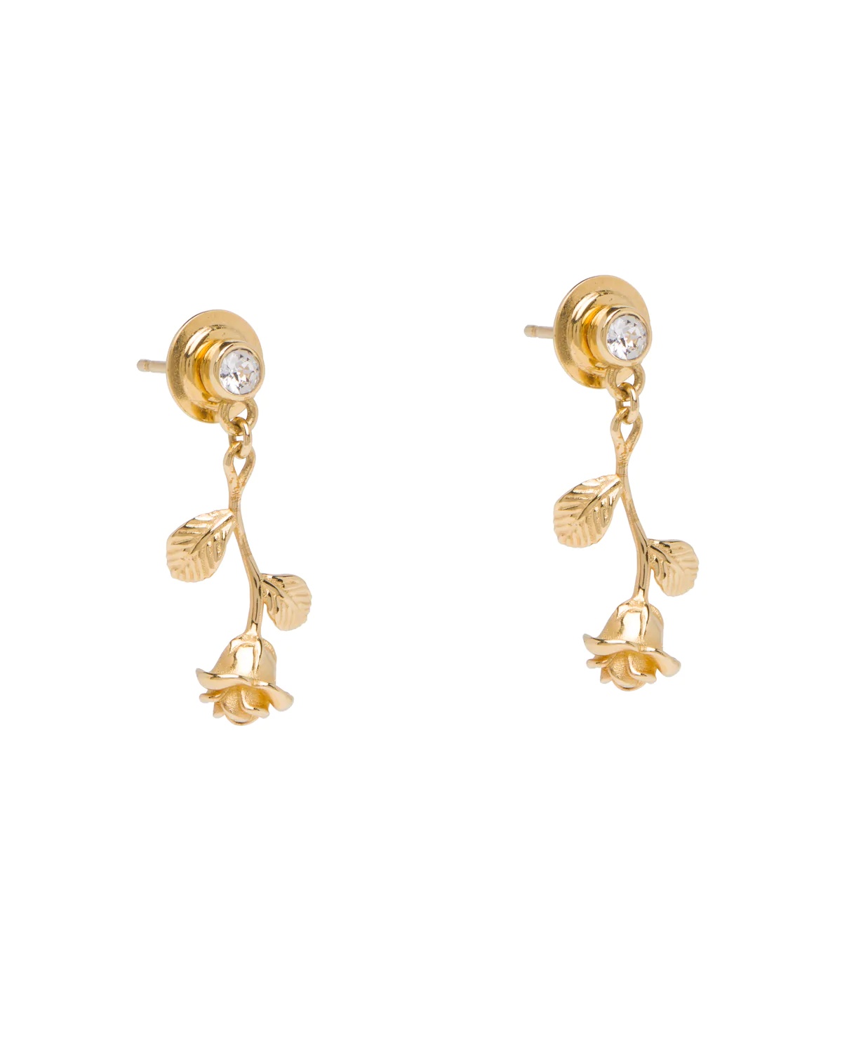 Prada Fine Jewellery gold and diamond earrings - 1