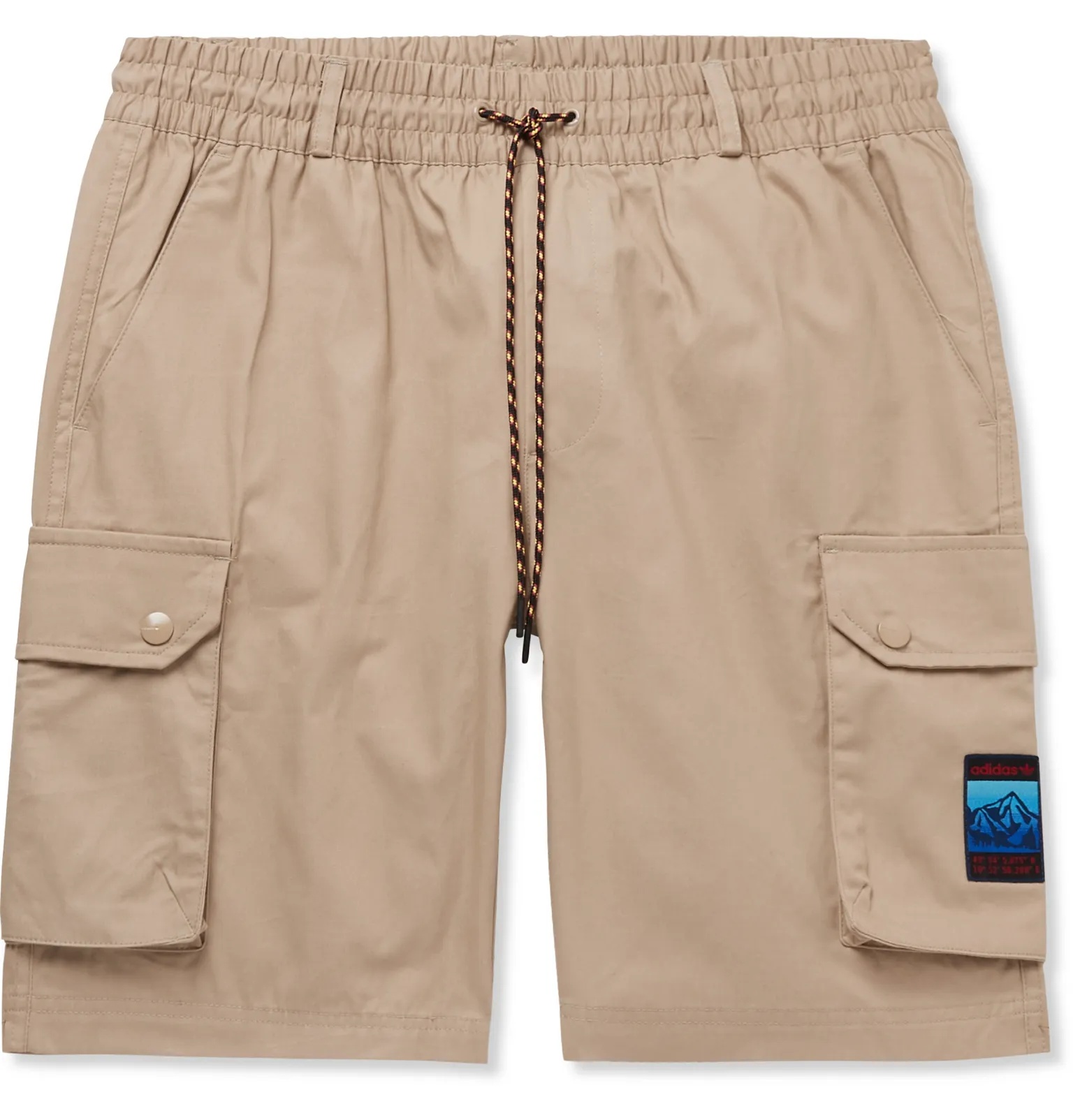 Adiplore Appliquéd Cotton-Twill Drawstring Cargo Shorts - 1