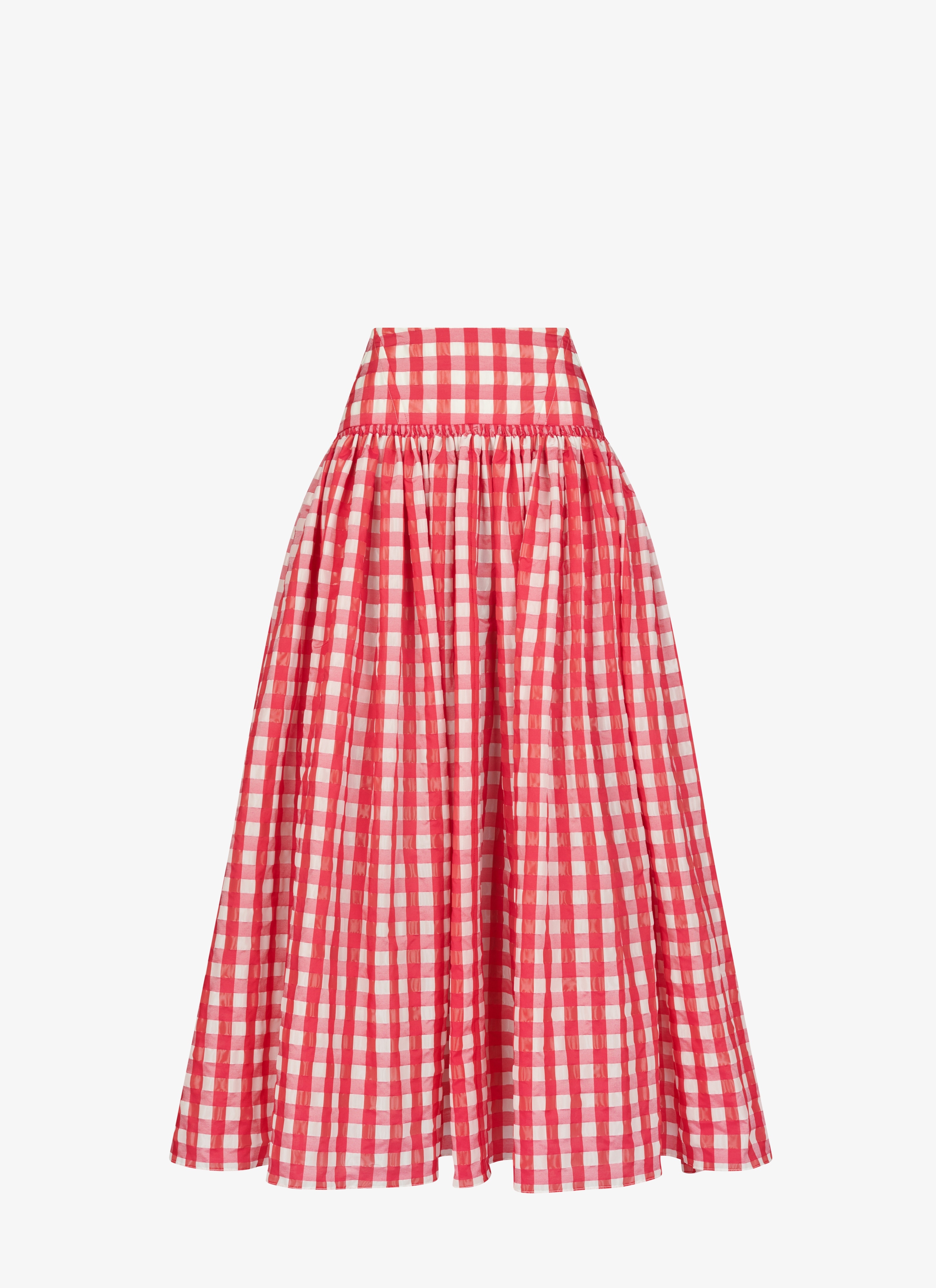 VICHY MIDI SKIRT - 1