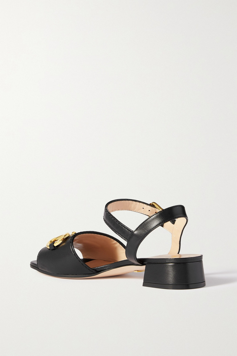 Baby horsebit-detailed leather sandals 3