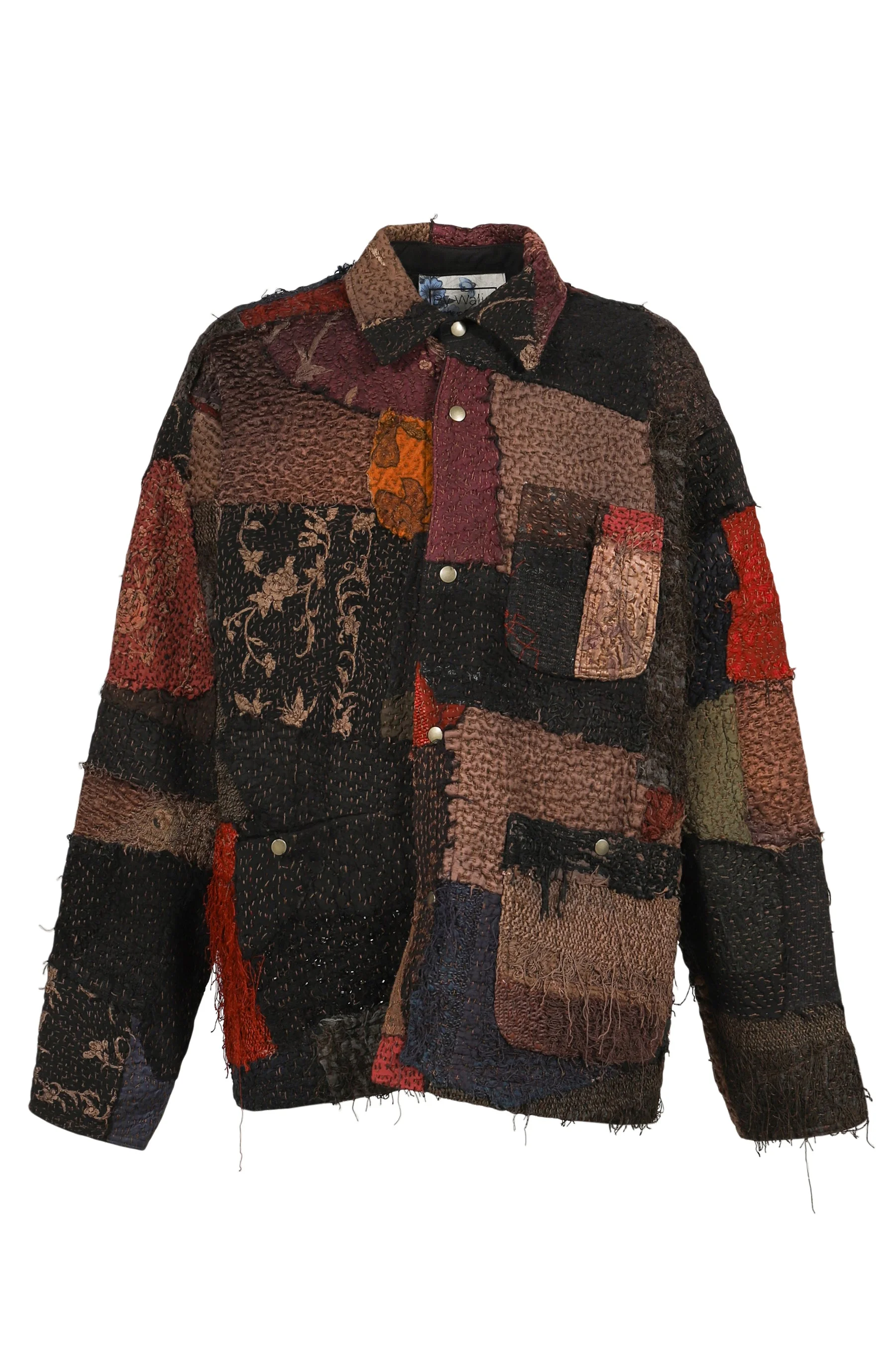 RAIN JACKET SUEDE COLLAR / BRW - 1