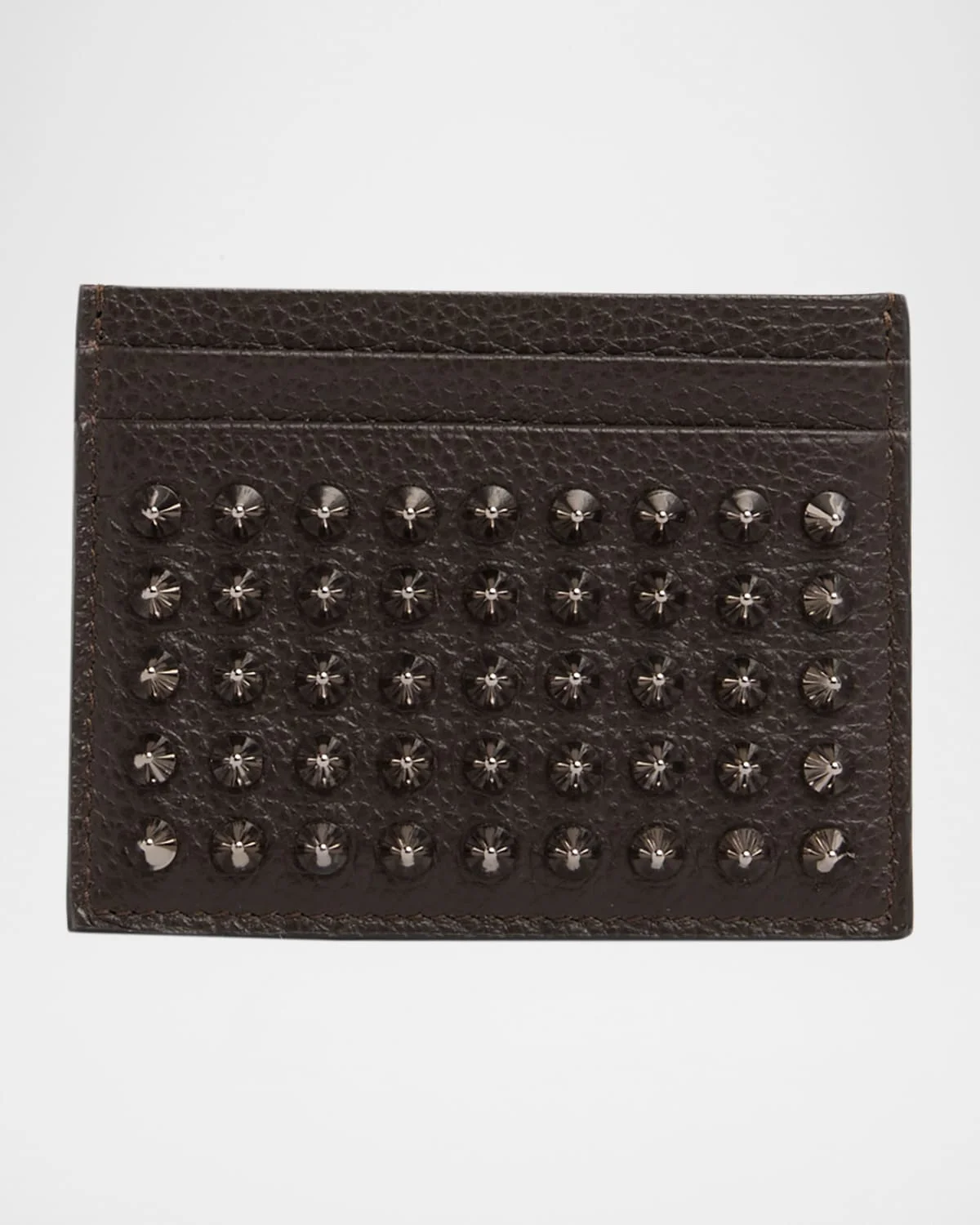 Men's Kios Spiked Leather Card Case - 1