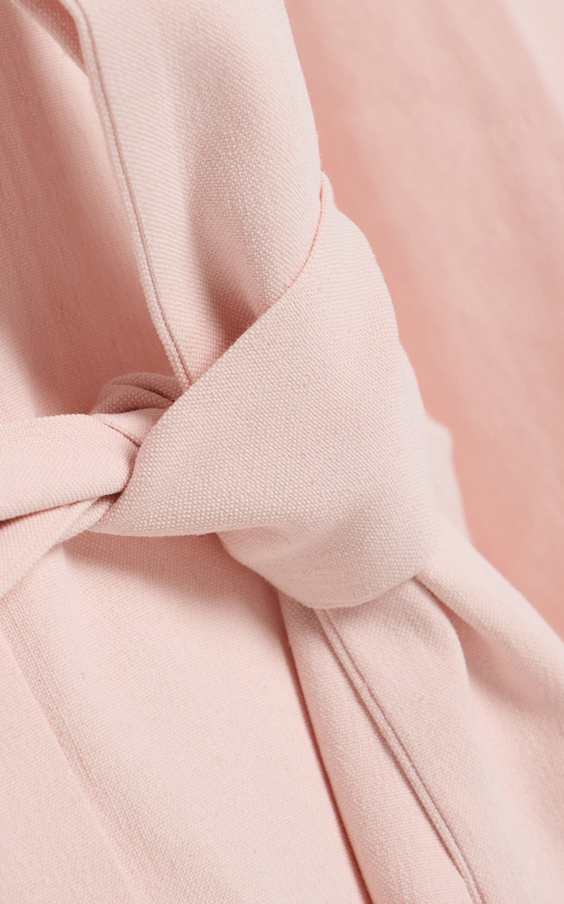 Exclusive Pleat-Back Shirt Dress pink 5