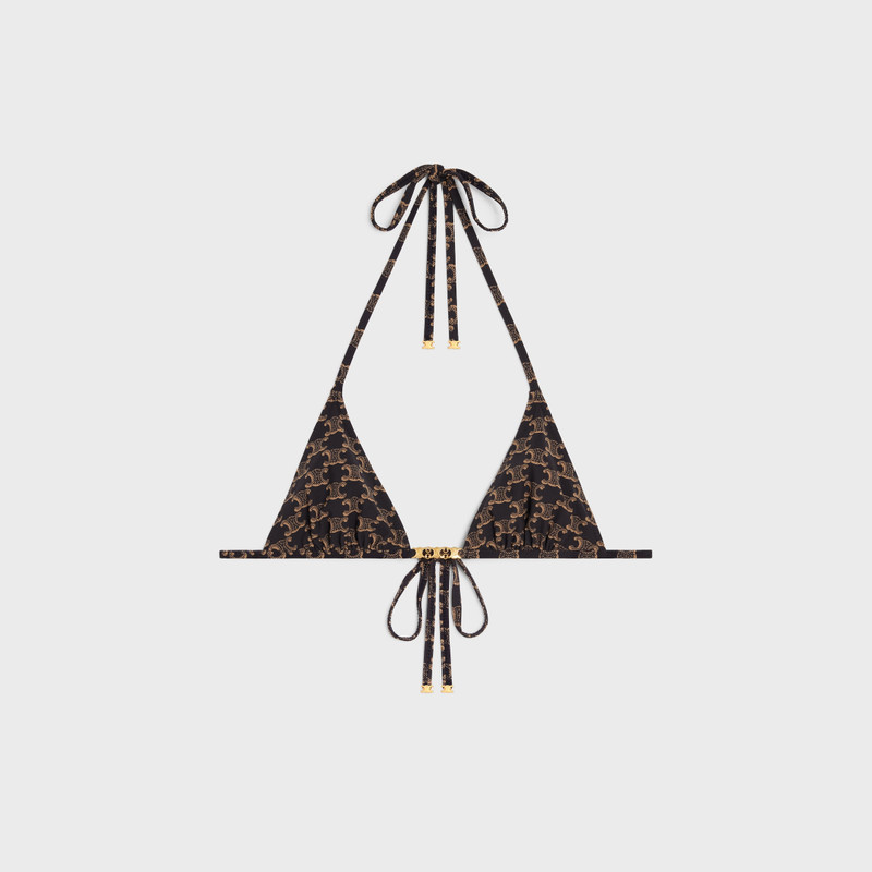 Monogrammed triangle top in matte jersey 1
