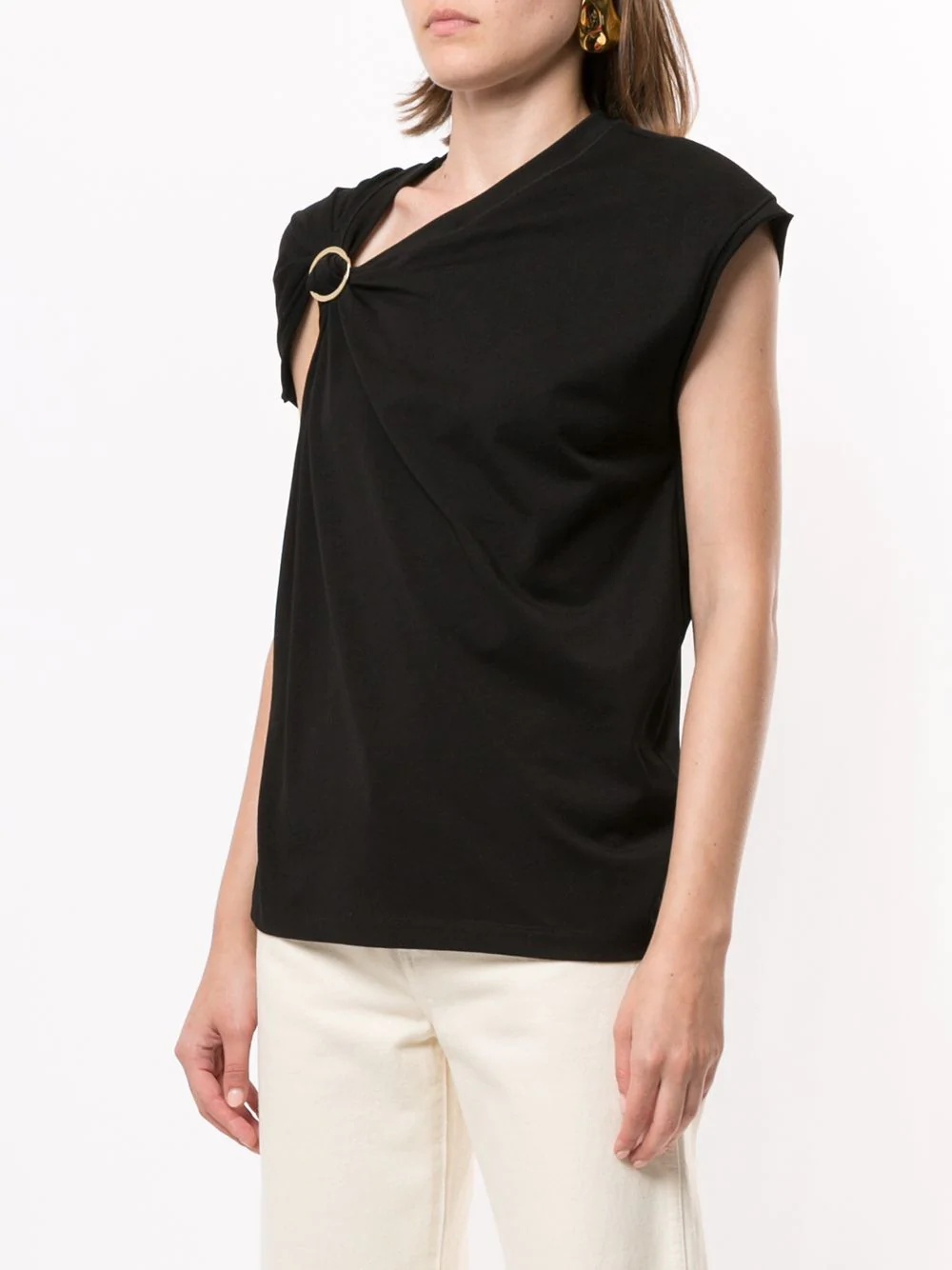 GATHERED JERSEY TANK W RING - 3