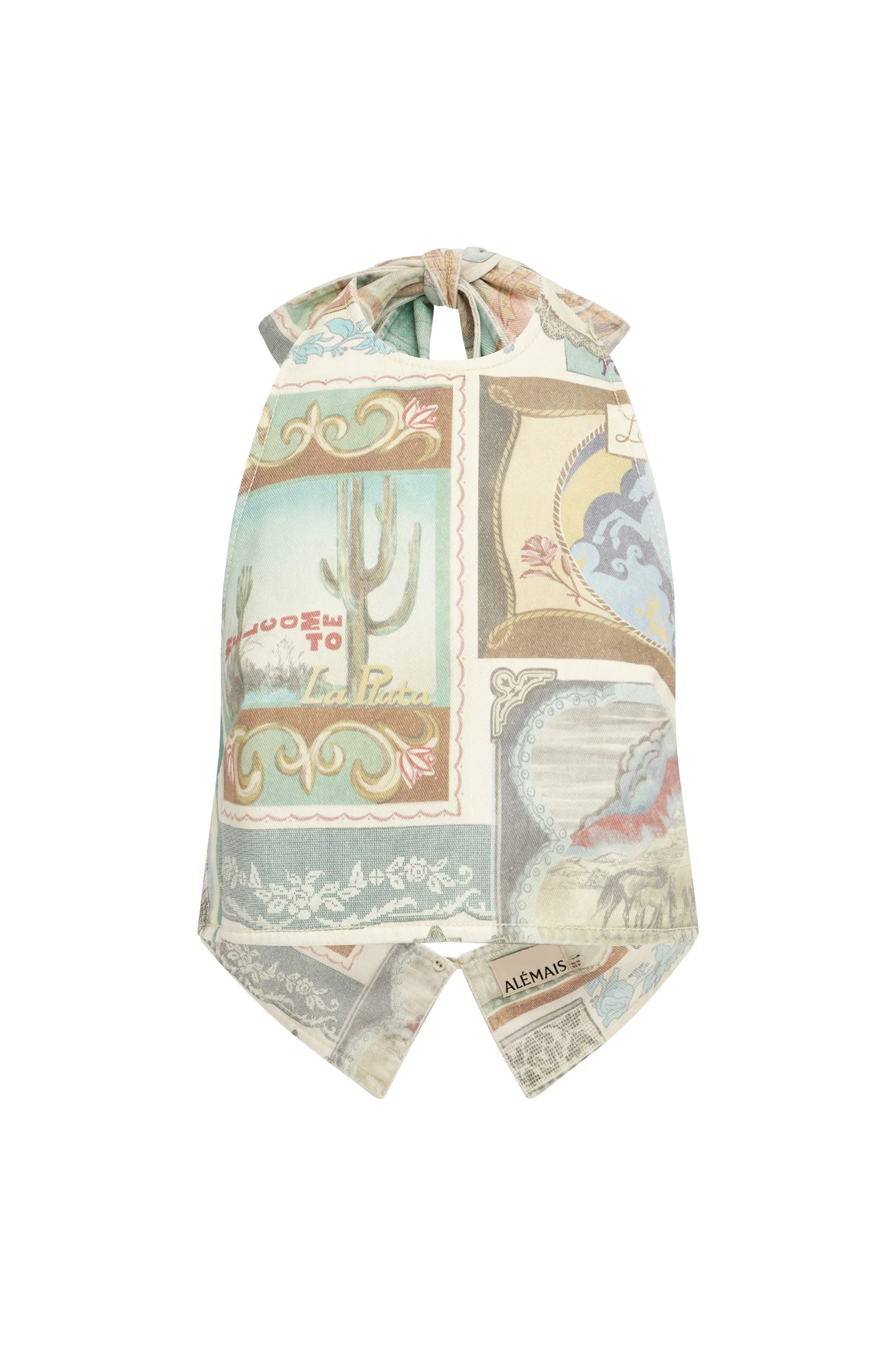Andie Denim Halter Top - 1