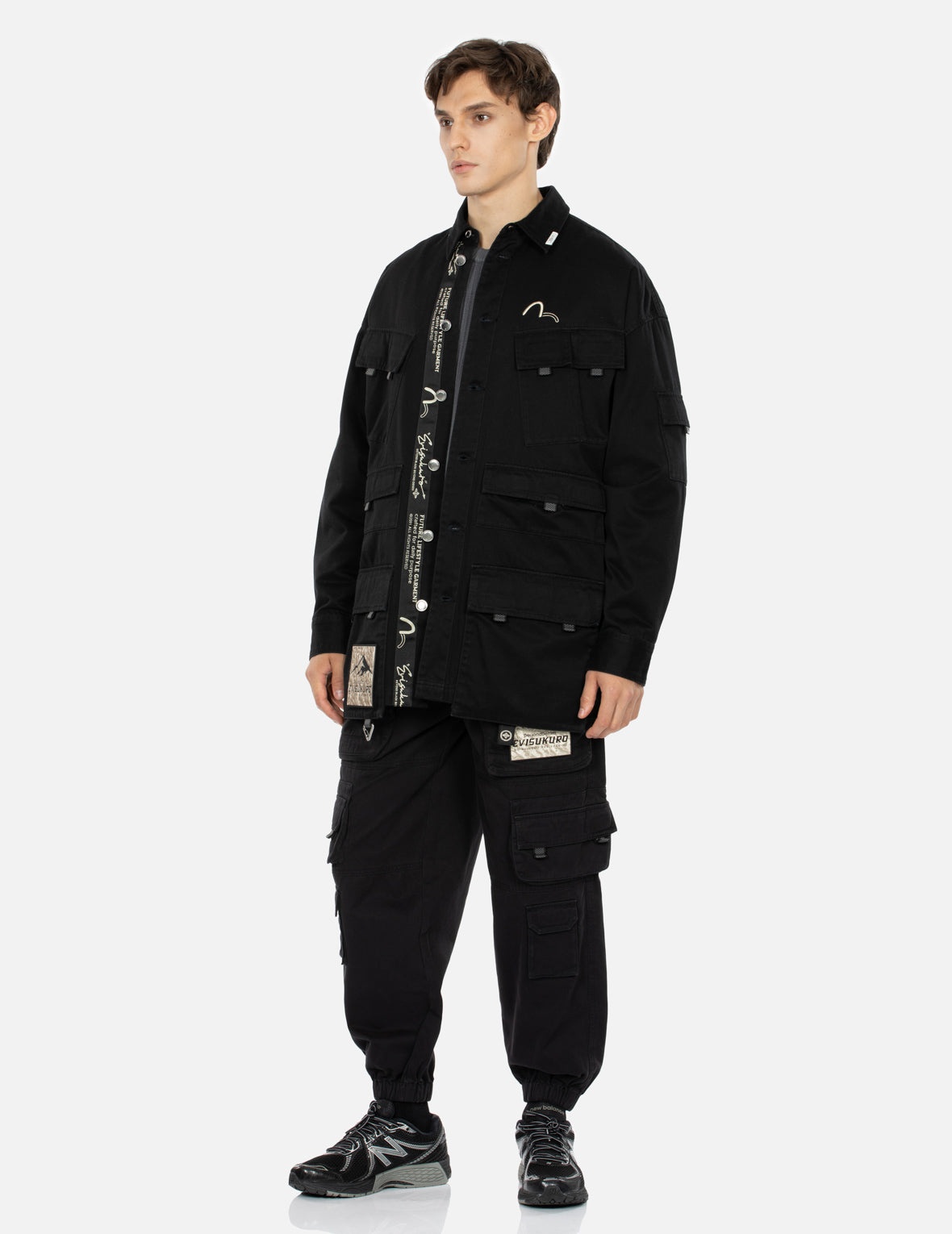 Multi Pockets Washed Loose Fit Shirt Jacket - 4
