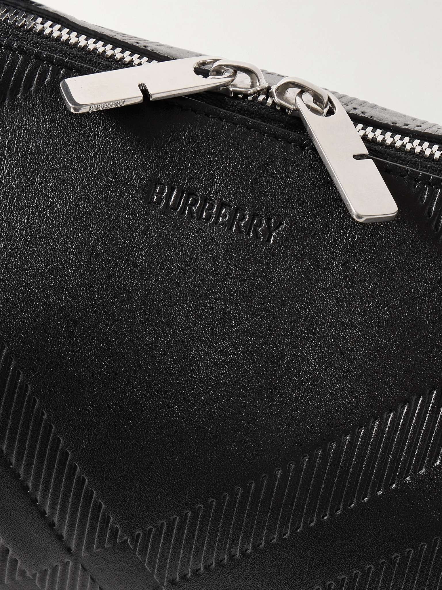 Embossed Leather Briefcase - 5
