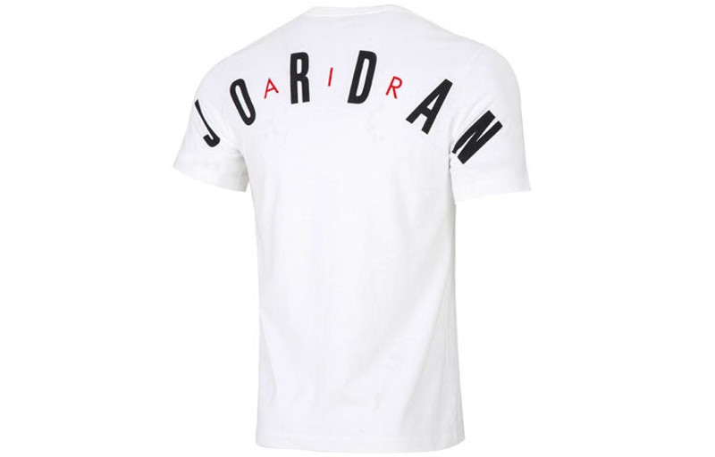 Jordan Air Jordan Alphabet Flying Man Logo Printing Round Neck Casual Short Sleeve White DM1463-100 outlook