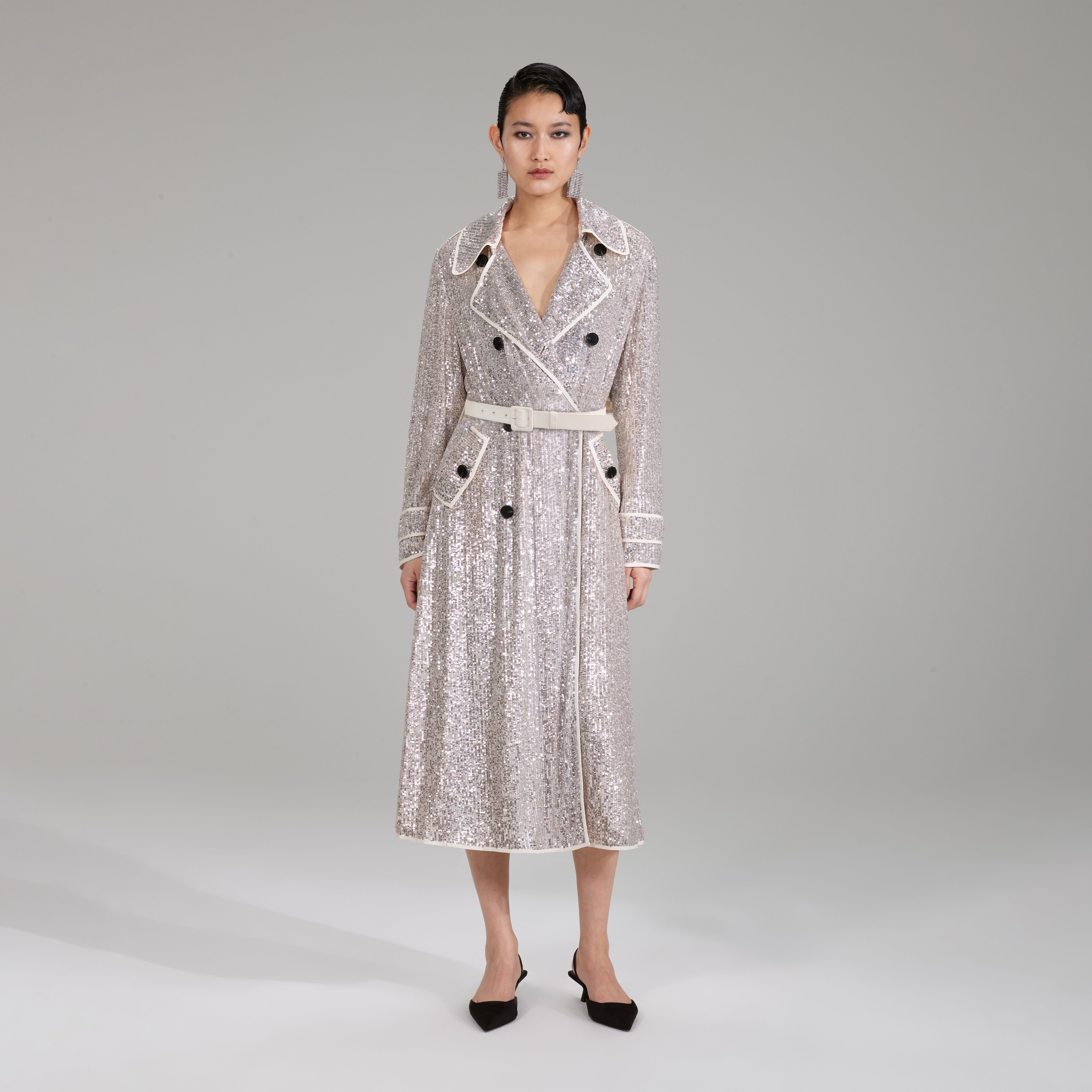Stretch Sequin Coat - 1