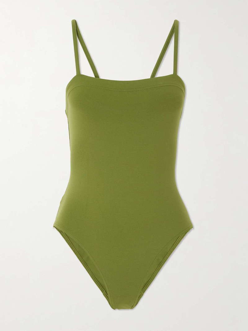 Les Essentiels Aquarelle swimsuit Green - 1