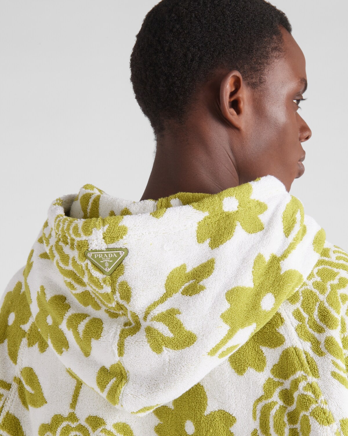 Jacquard terrycloth hoodie - 4
