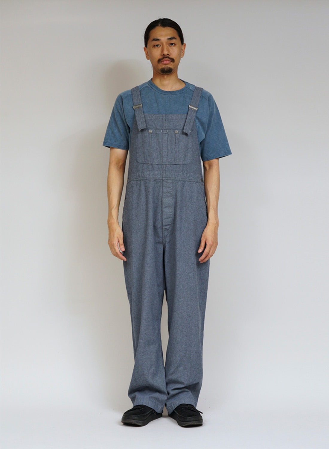 New Dungaree Broken Twill in Washed Blue - 2